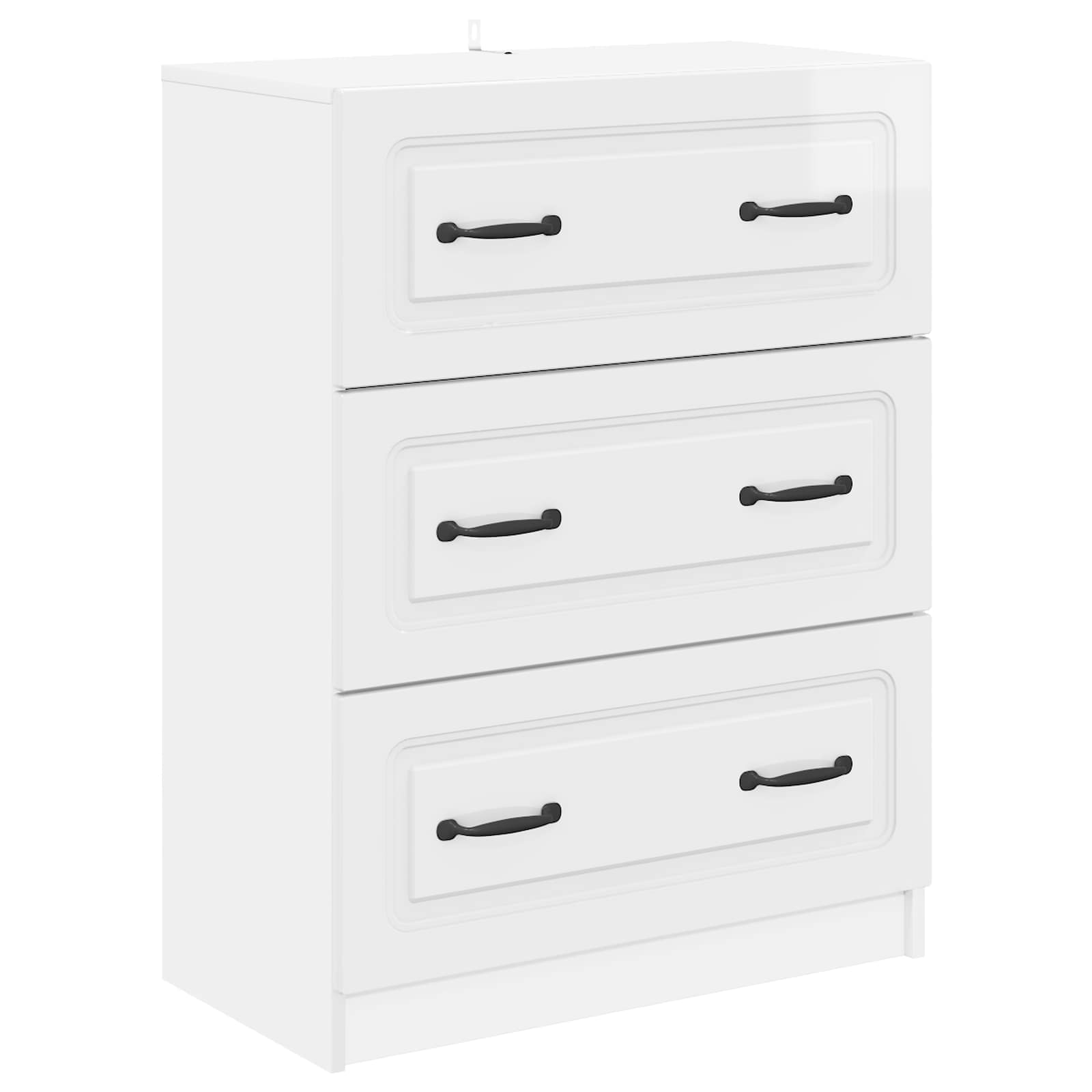 Armoire à tiroirs Blanc brillant 66 x 34,5 x 87 cm - XIOS