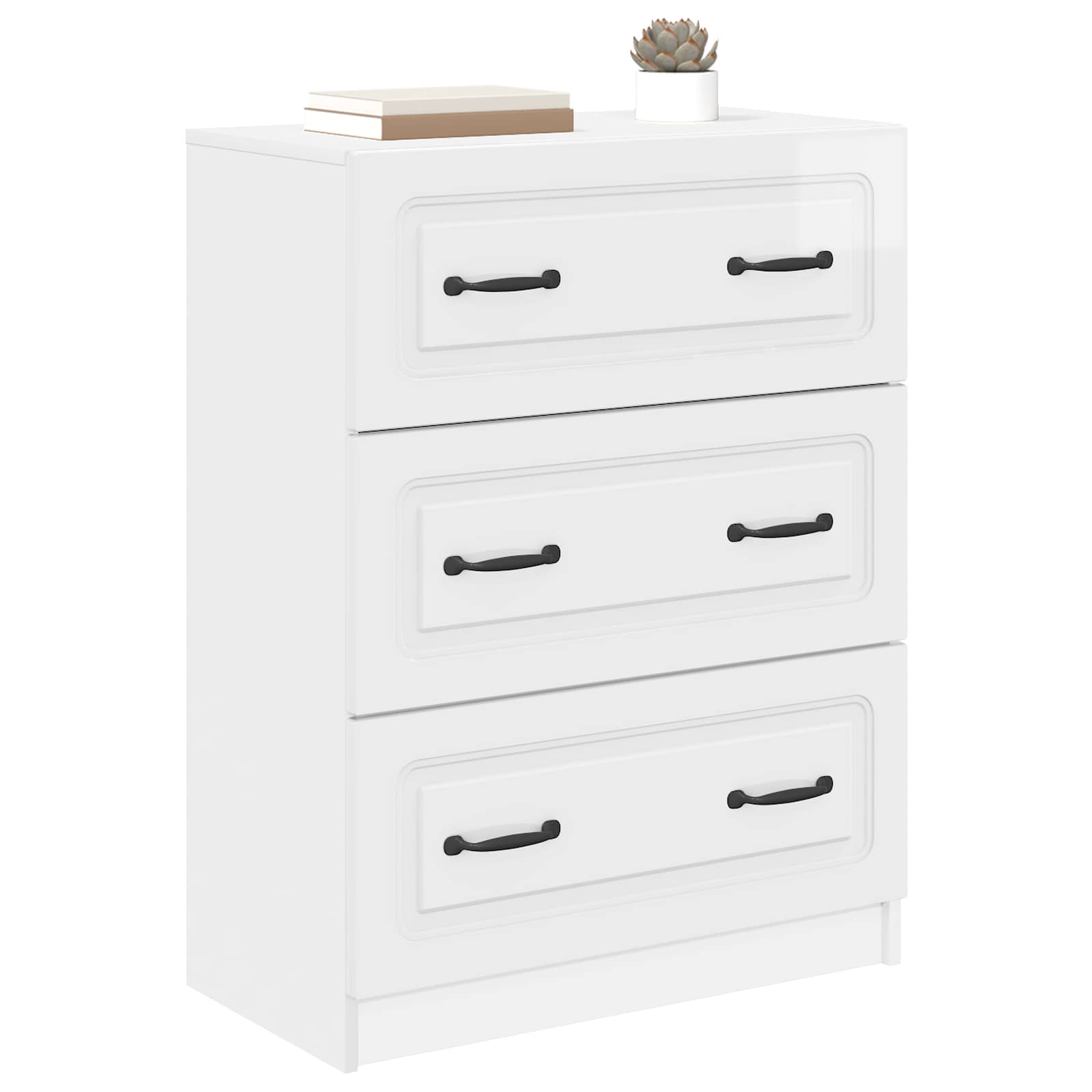 Armoire à tiroirs Blanc brillant 66 x 34,5 x 87 cm - XIOS