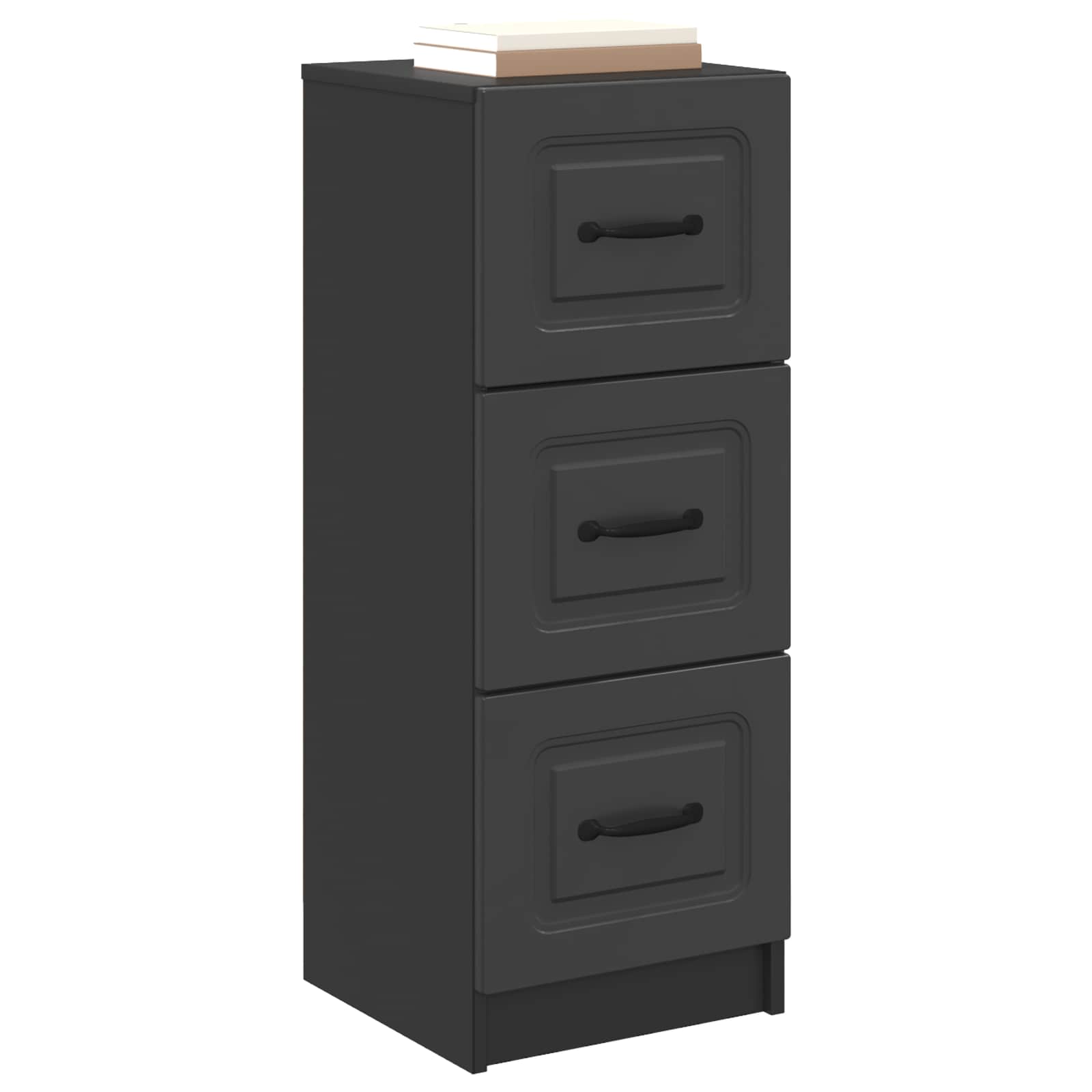 Armoire à tiroirs Noir 33 x 34,5 x 87 cm Bois d'ingénierie - XIOS
