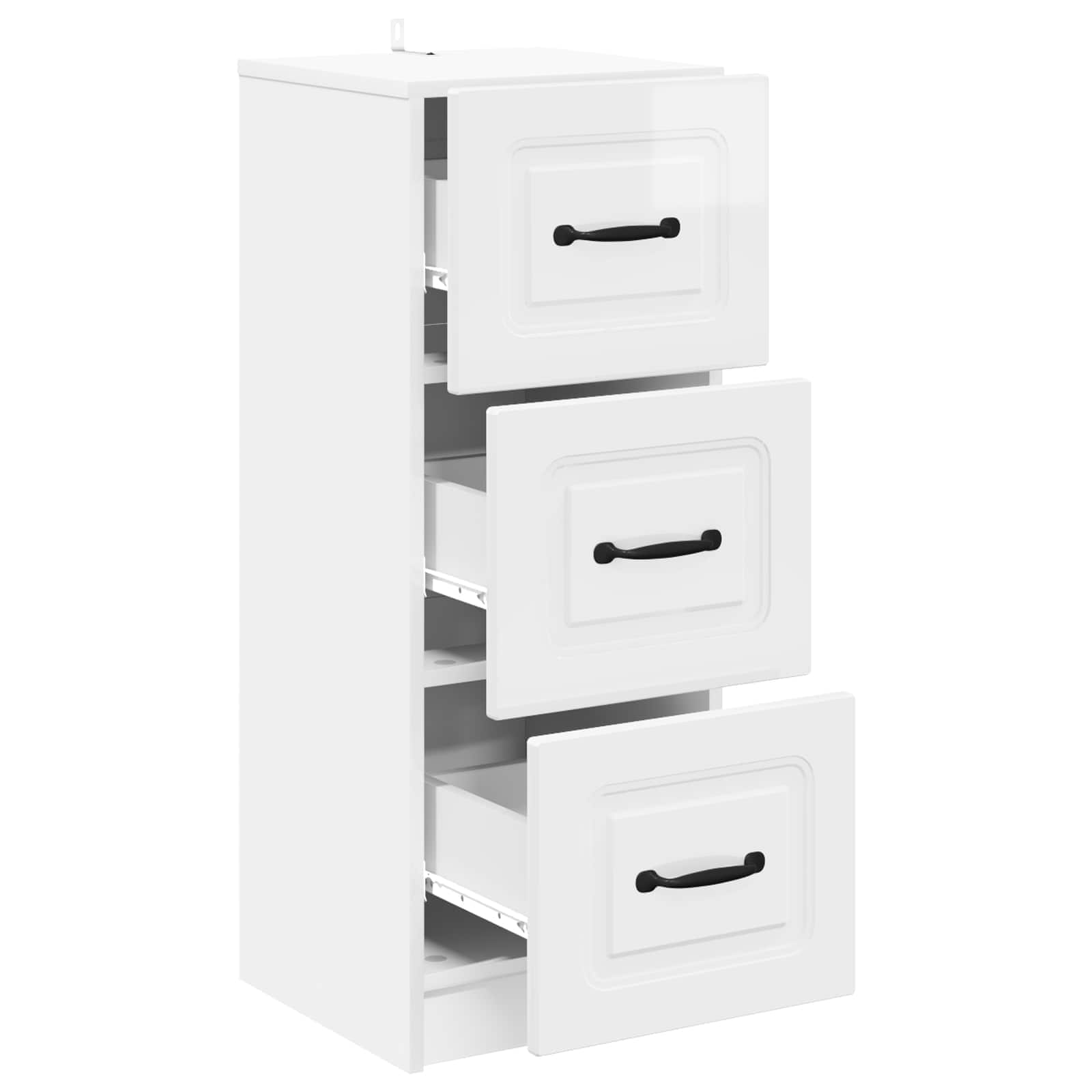 Armoire à tiroirs Blanc brillant 33 x 34,5 x 87 cm - XIOS