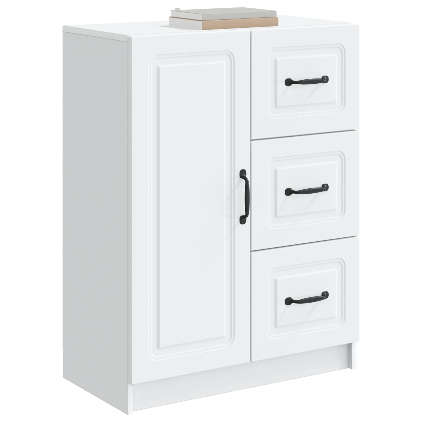 Buffet avec tiroir Blanc 66 x 34,5 x 87 cm Bois d'ingénierie - XIOS