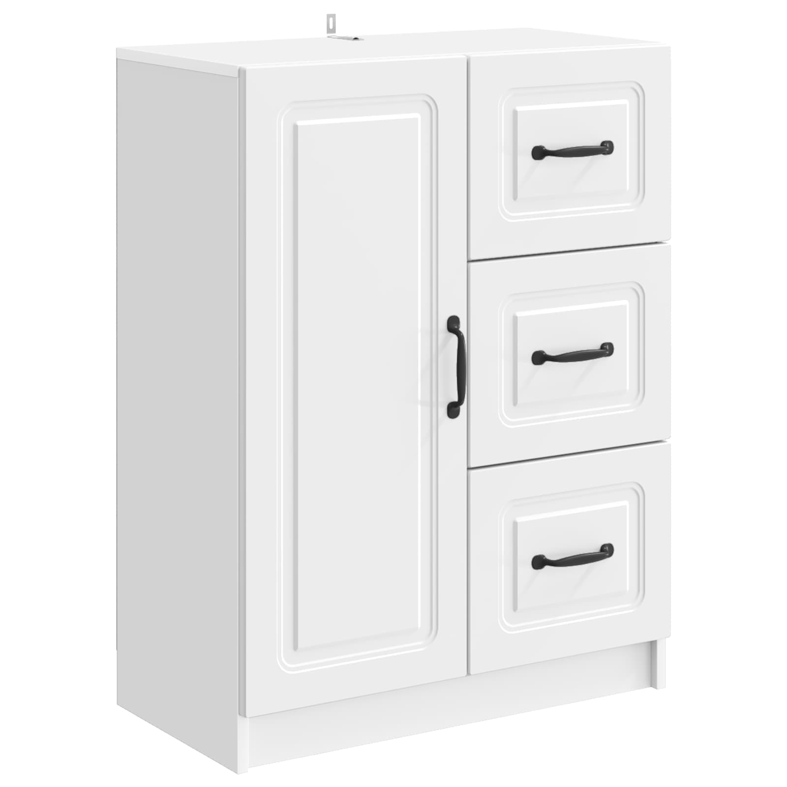 Buffet Blanc brillant 66 x 34,5 x 87 cm Bois d'ingénierie - XIOS
