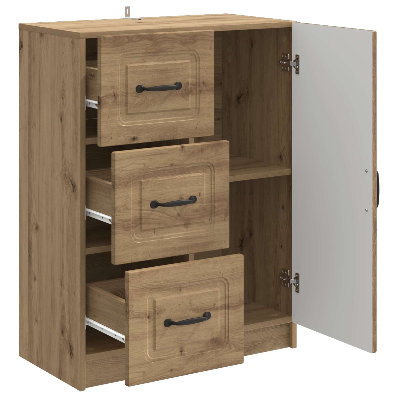 Buffet Chêne artisanal 66 x 34,5 x 87 cm Bois d'ingénierie - XIOS