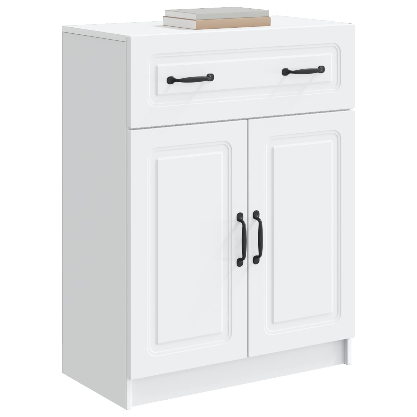 Buffet avec tiroir Blanc 66 x 34,5 x 87 cm Bois d'ingénierie - XIOS