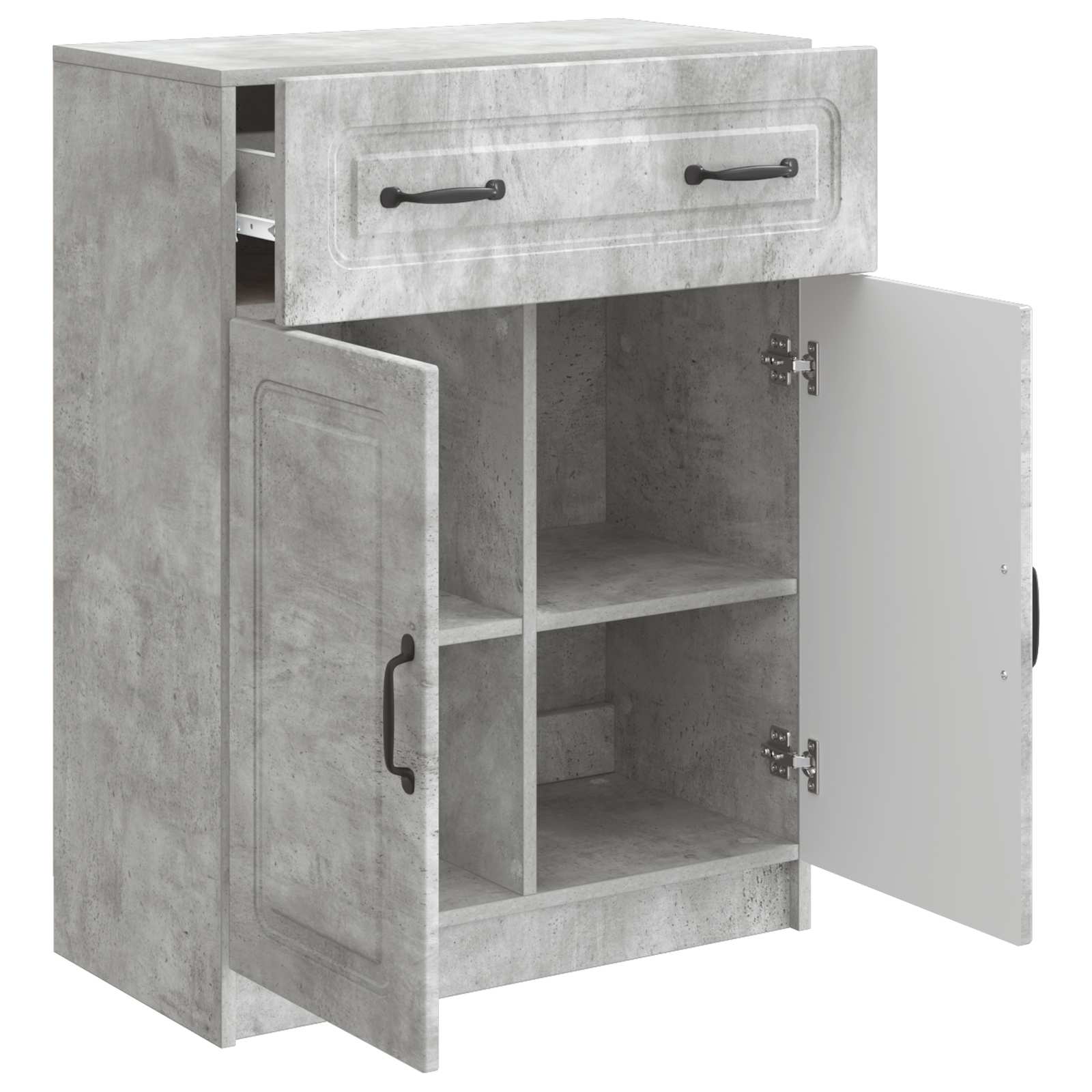 Buffet Gris béton 66 x 34,5 x 87 cm Bois d'ingénierie - XIOS