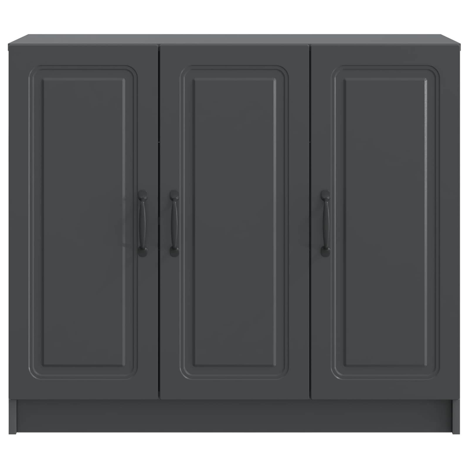 Buffet Noir 89 x 34,5 x 77 cm Bois d'ingénierie - XIOS