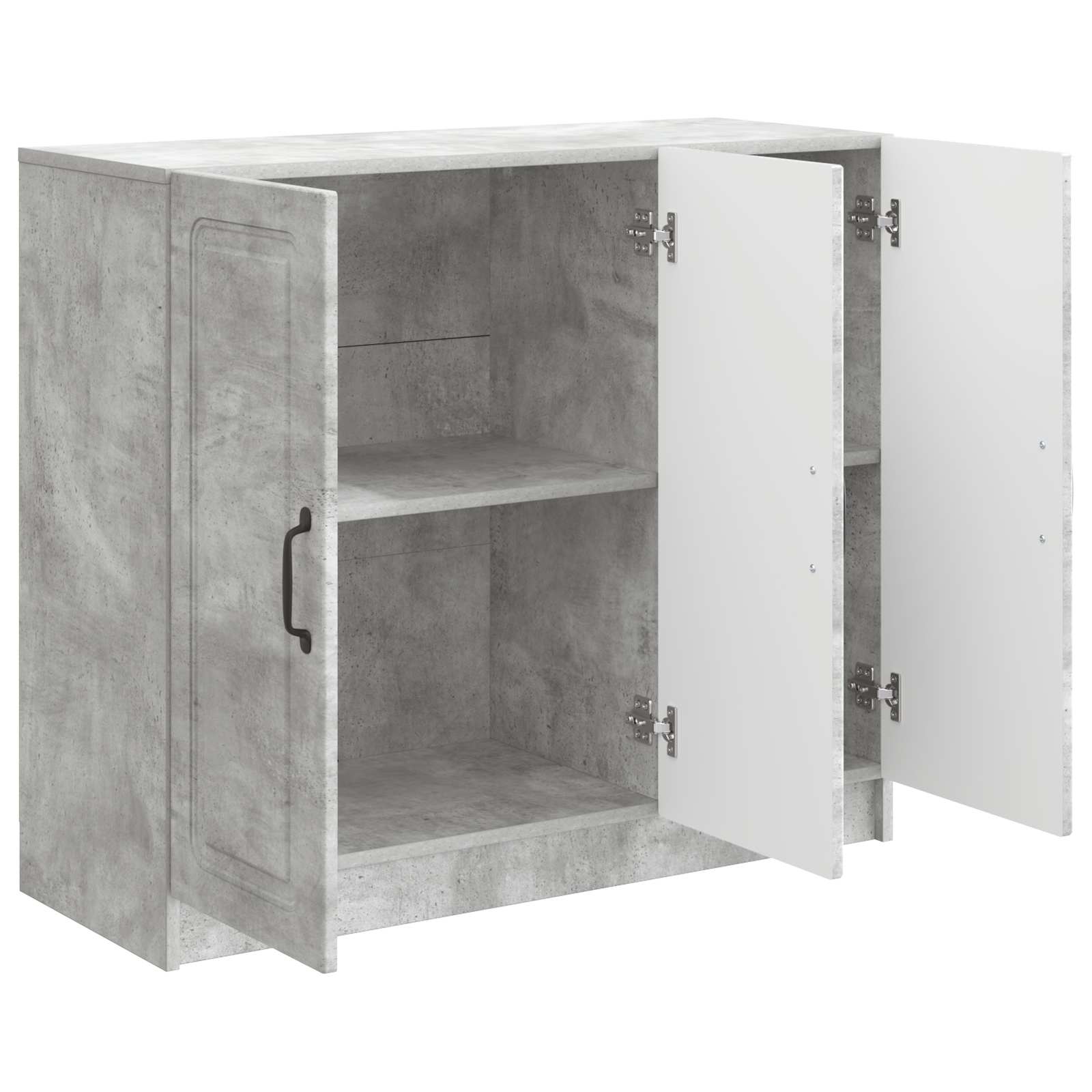 Buffet Gris béton 89 x 34,5 x 77 cm Bois d'ingénierie - XIOS