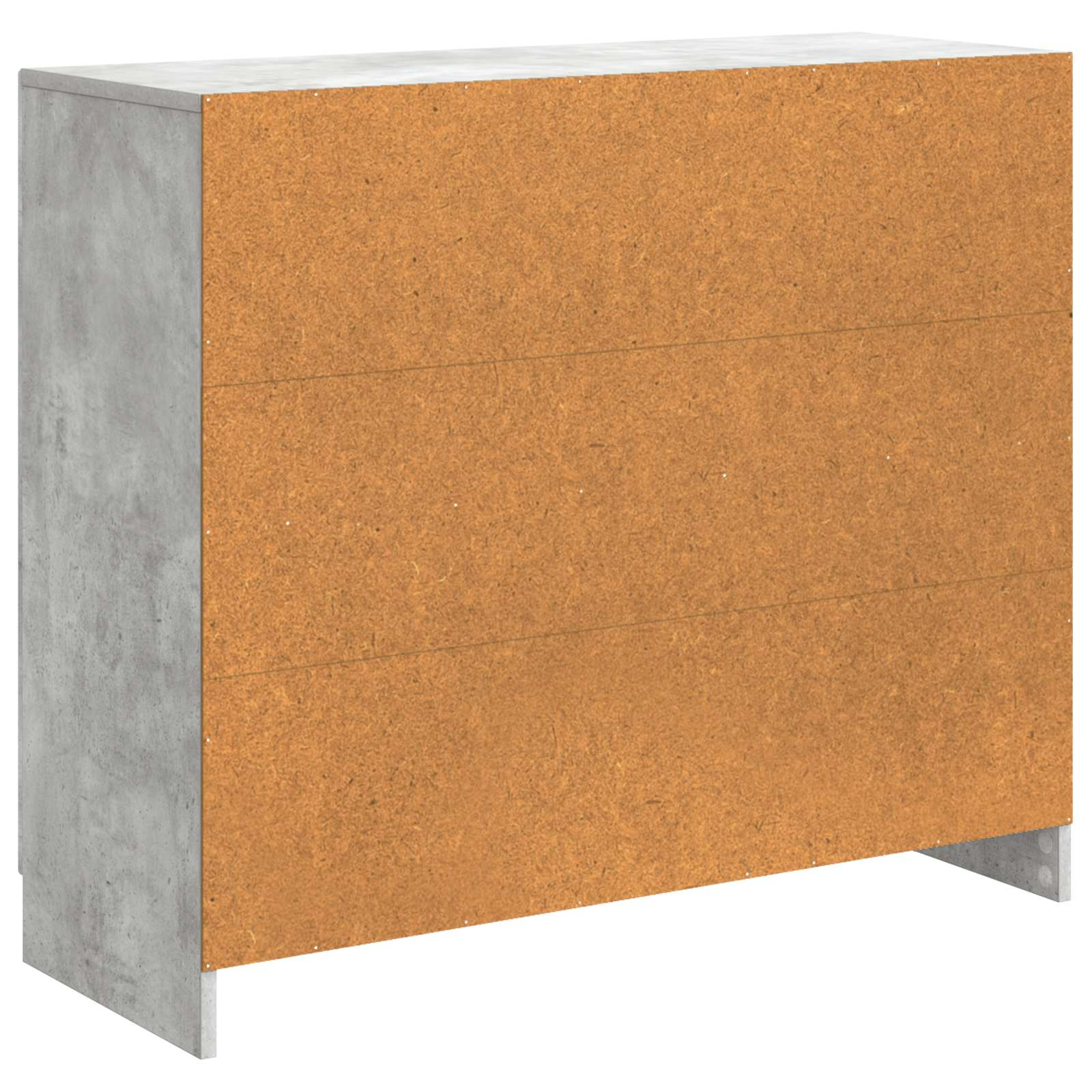 Buffet Gris béton 89 x 34,5 x 77 cm Bois d'ingénierie - XIOS