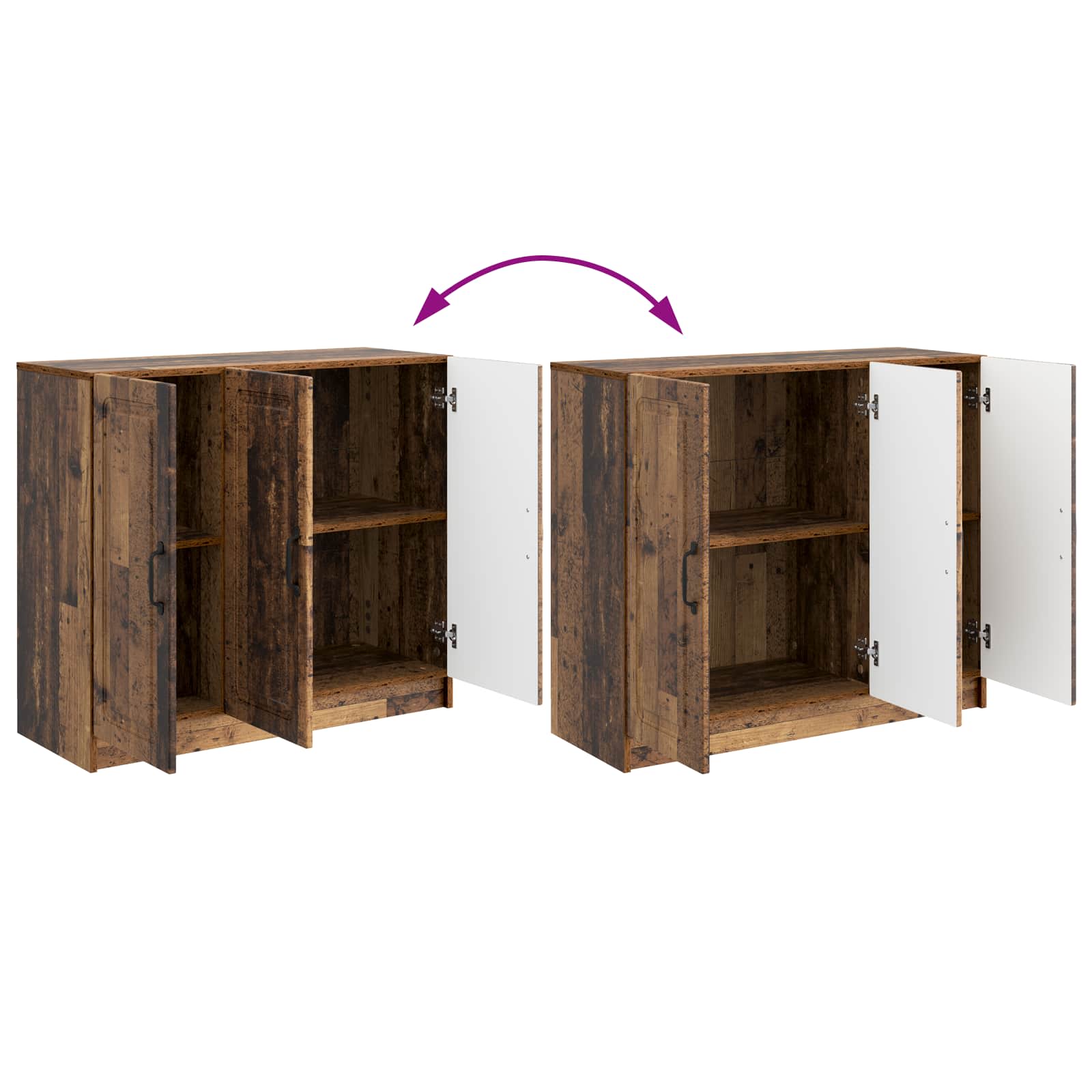 Buffet Bois ancien 89 x 34,5 x 77 cm Bois d'ingénierie - XIOS