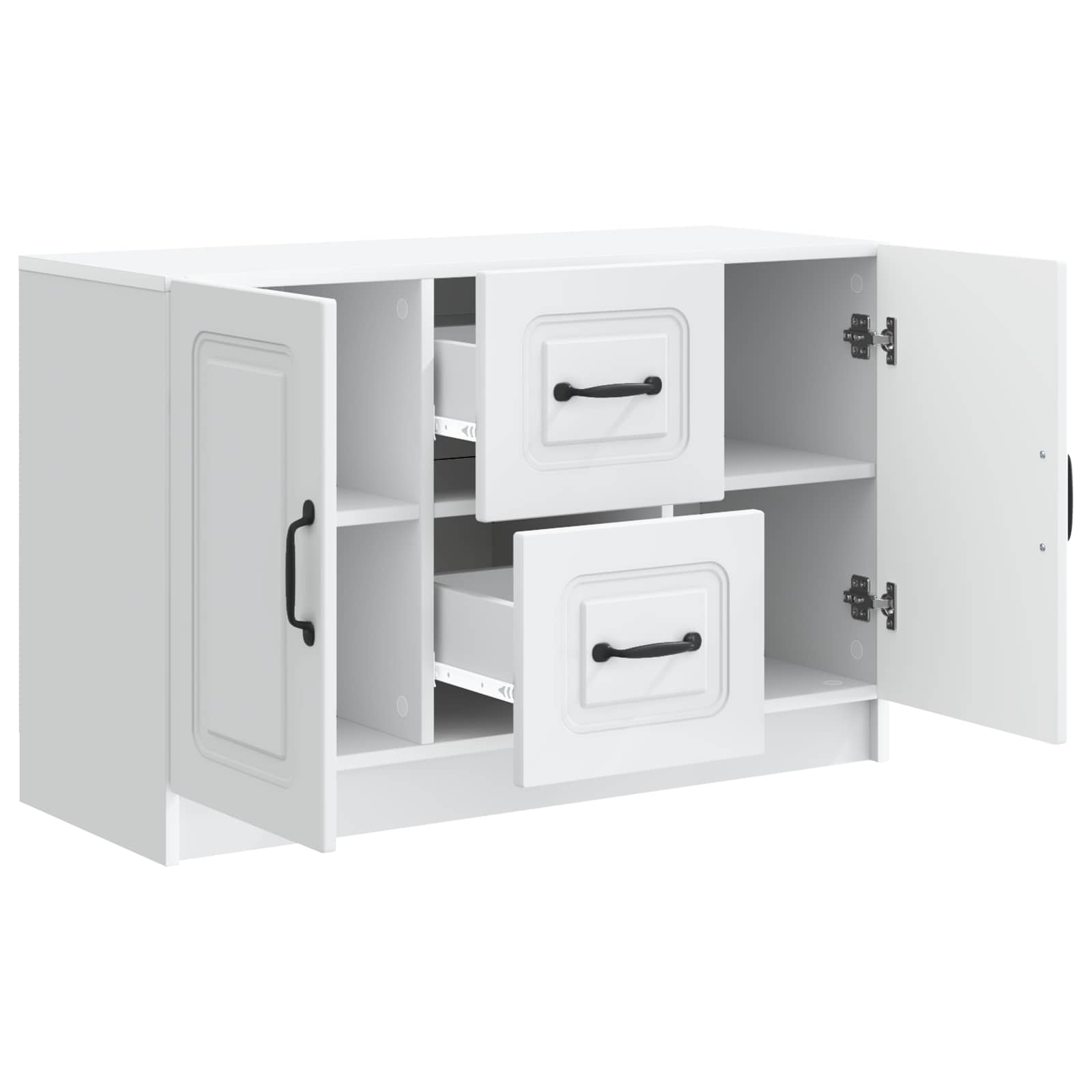 Buffet avec tiroir Blanc 89 x 34,5 x 57 cm Bois d'ingénierie - XIOS