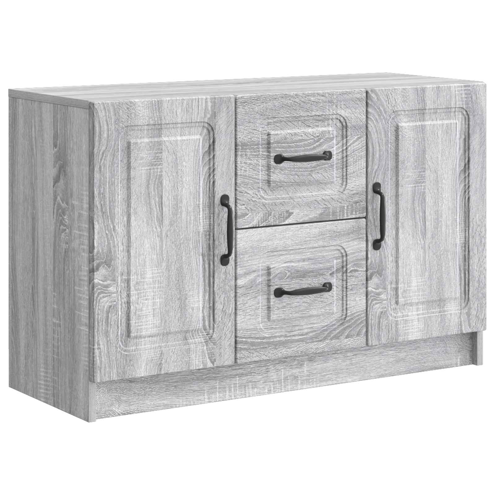 Buffet Sonoma gris 89 x 34,5 x 57 cm Bois d'ingénierie - XIOS