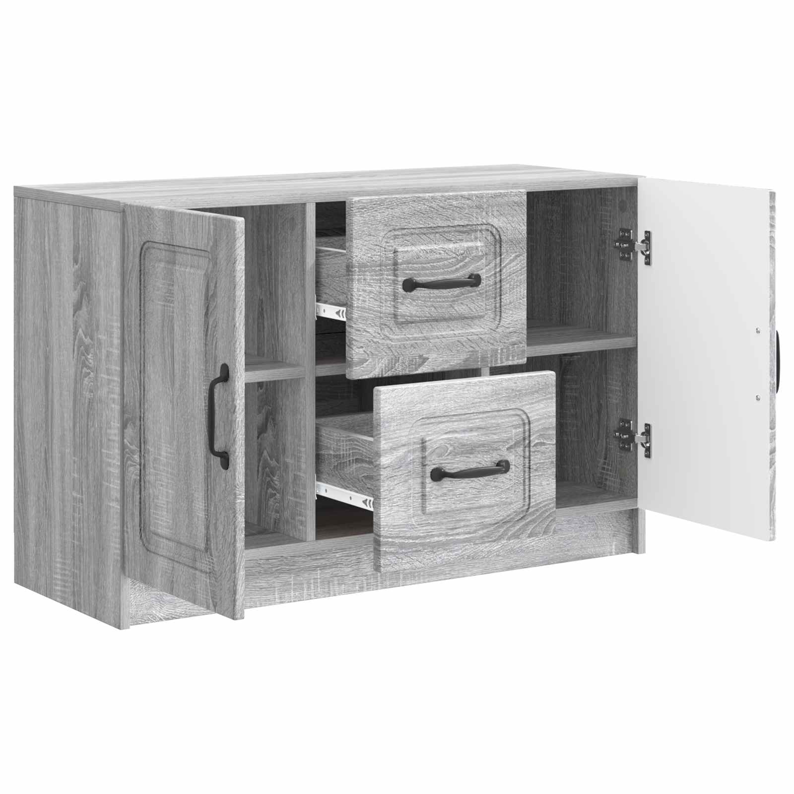 Buffet Sonoma gris 89 x 34,5 x 57 cm Bois d'ingénierie - XIOS