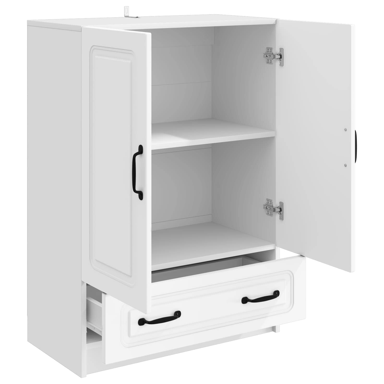 Buffet avec tiroir Blanc 66 x 34,5 x 92 cm Bois d'ingénierie - XIOS