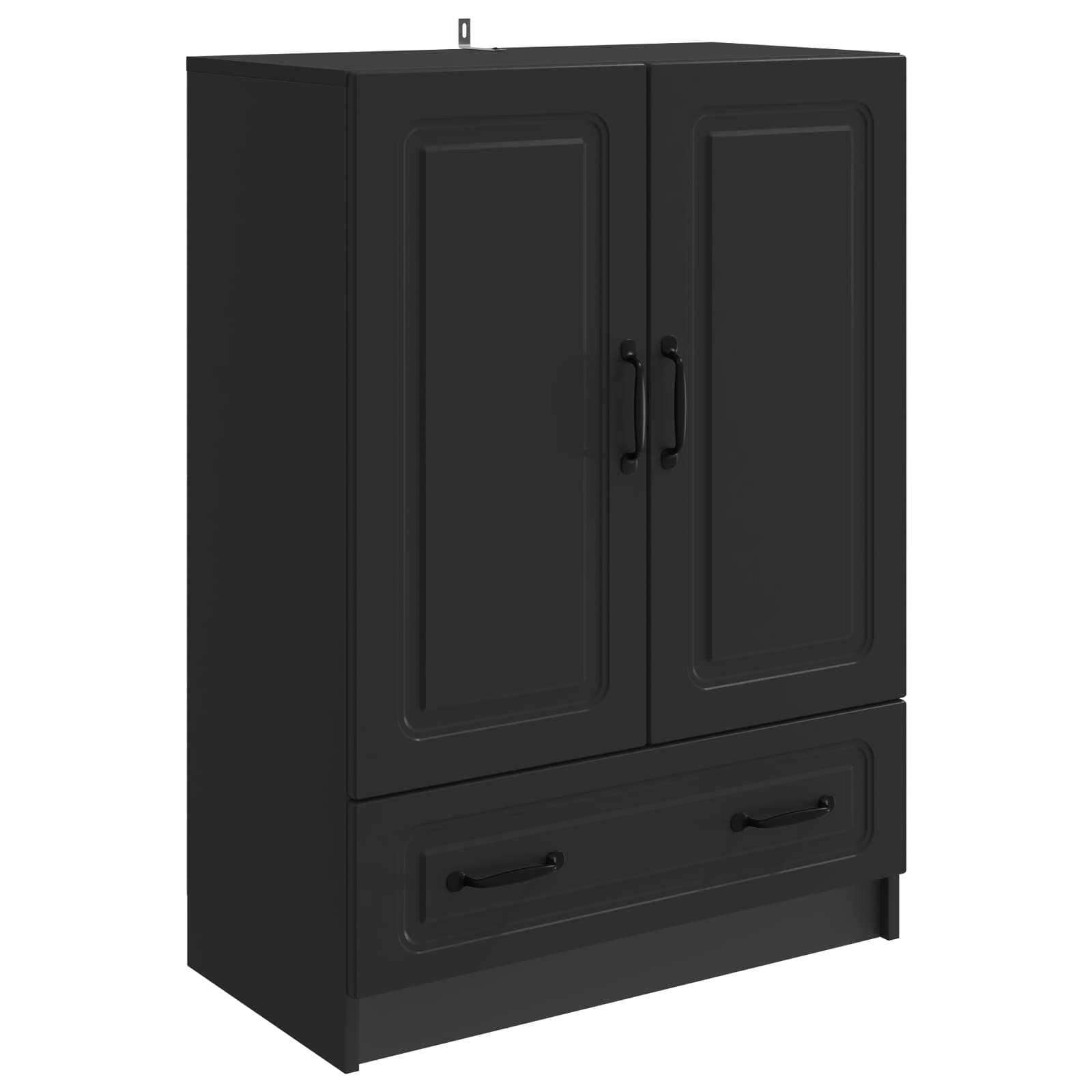 Buffet avec tiroir Noir 66 x 34,5 x 92 cm Bois d'ingénierie - XIOS