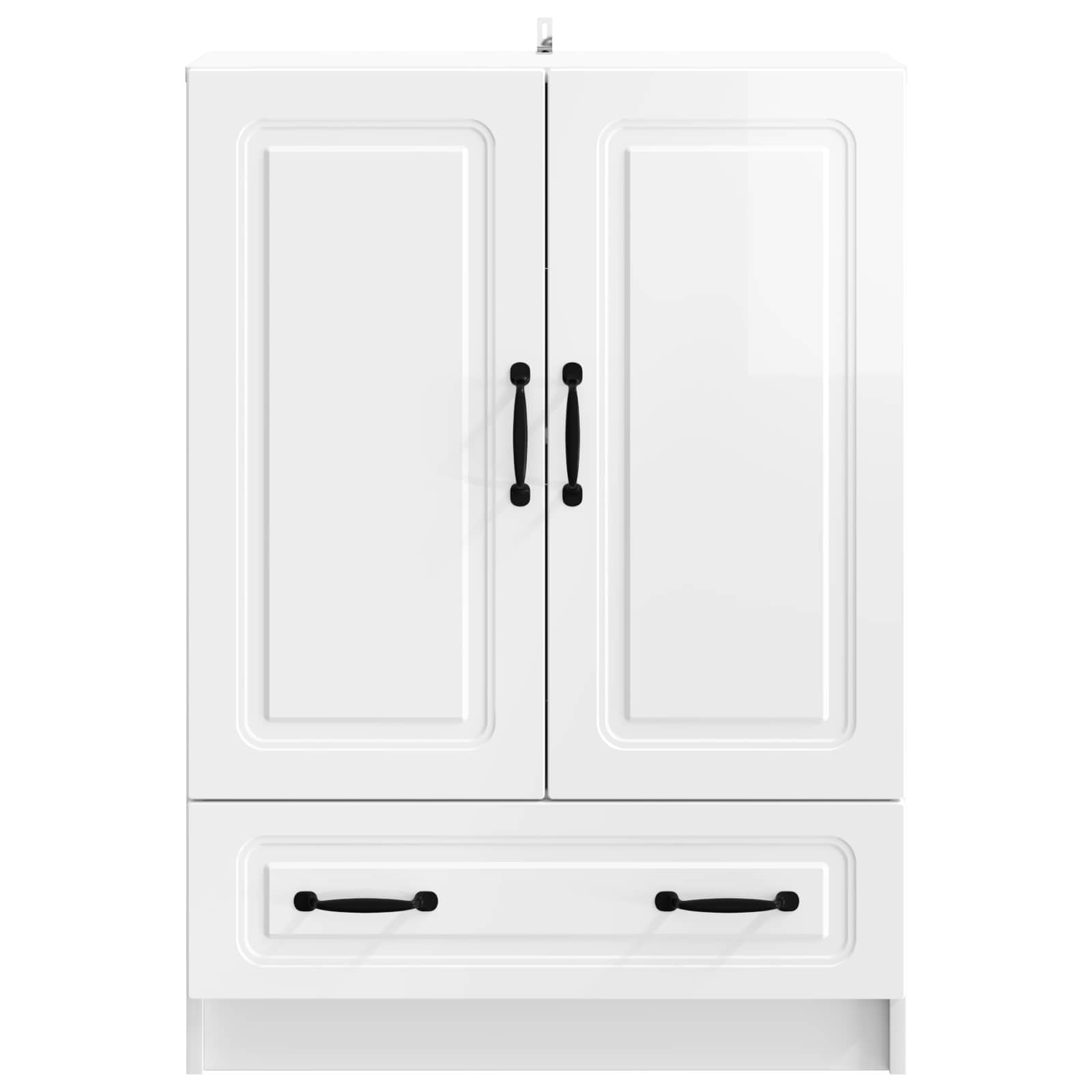 Buffet Blanc brillant 66 x 34,5 x 92 cm Bois d'ingénierie - XIOS