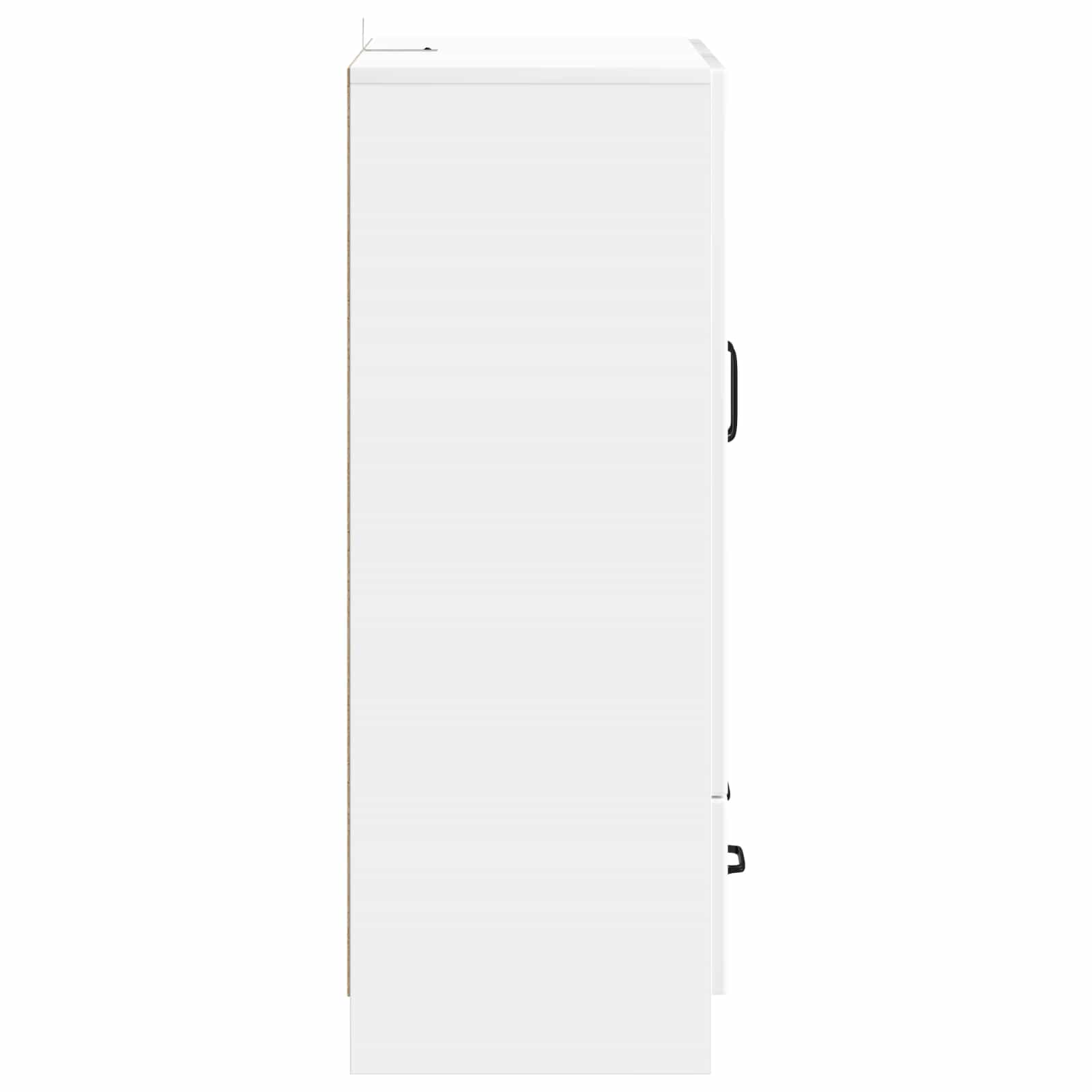 Buffet Blanc brillant 66 x 34,5 x 92 cm Bois d'ingénierie - XIOS