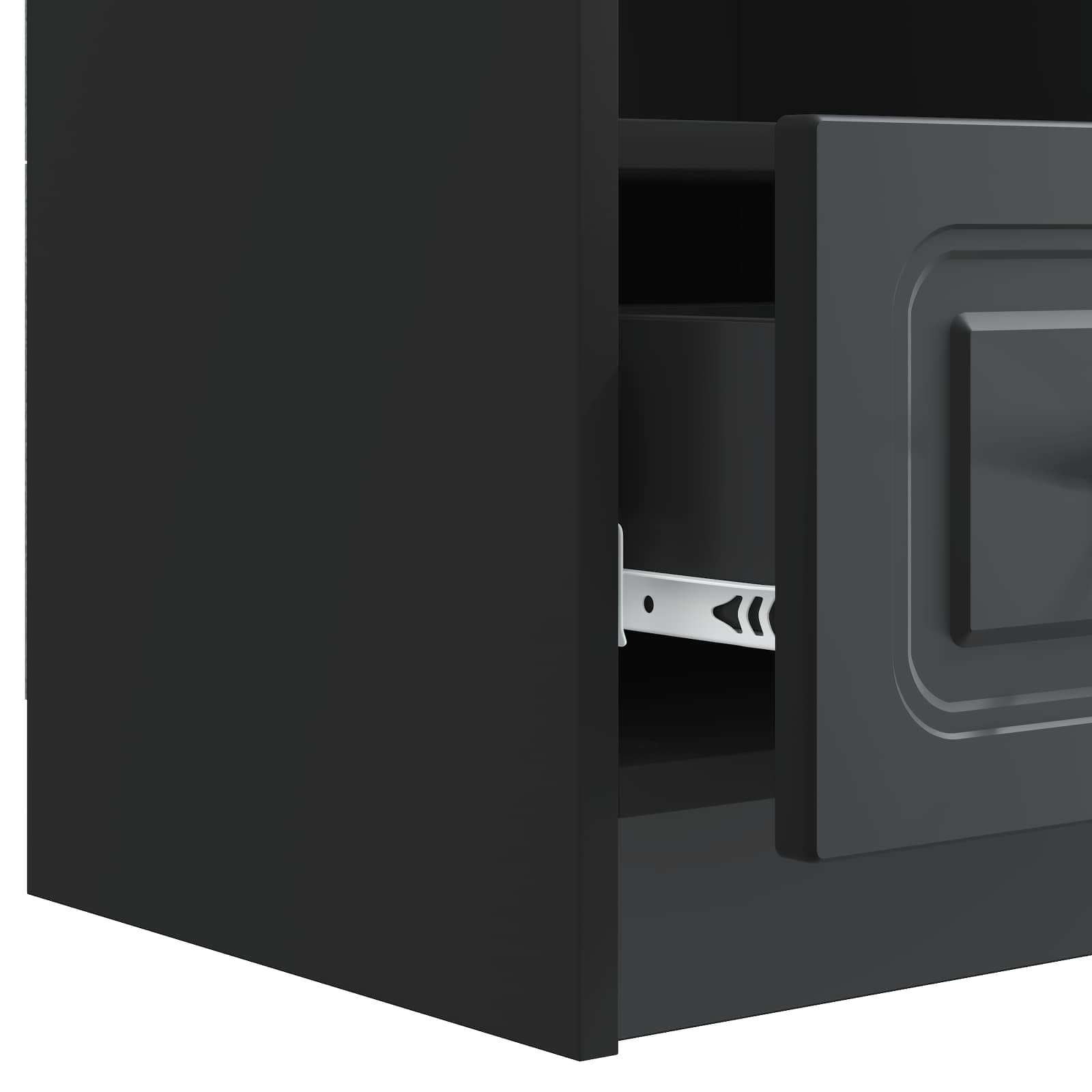 Meuble TV avec tiroir Noir 102 x 34,5 x 47 cm Bois d'ingénierie - XIOS