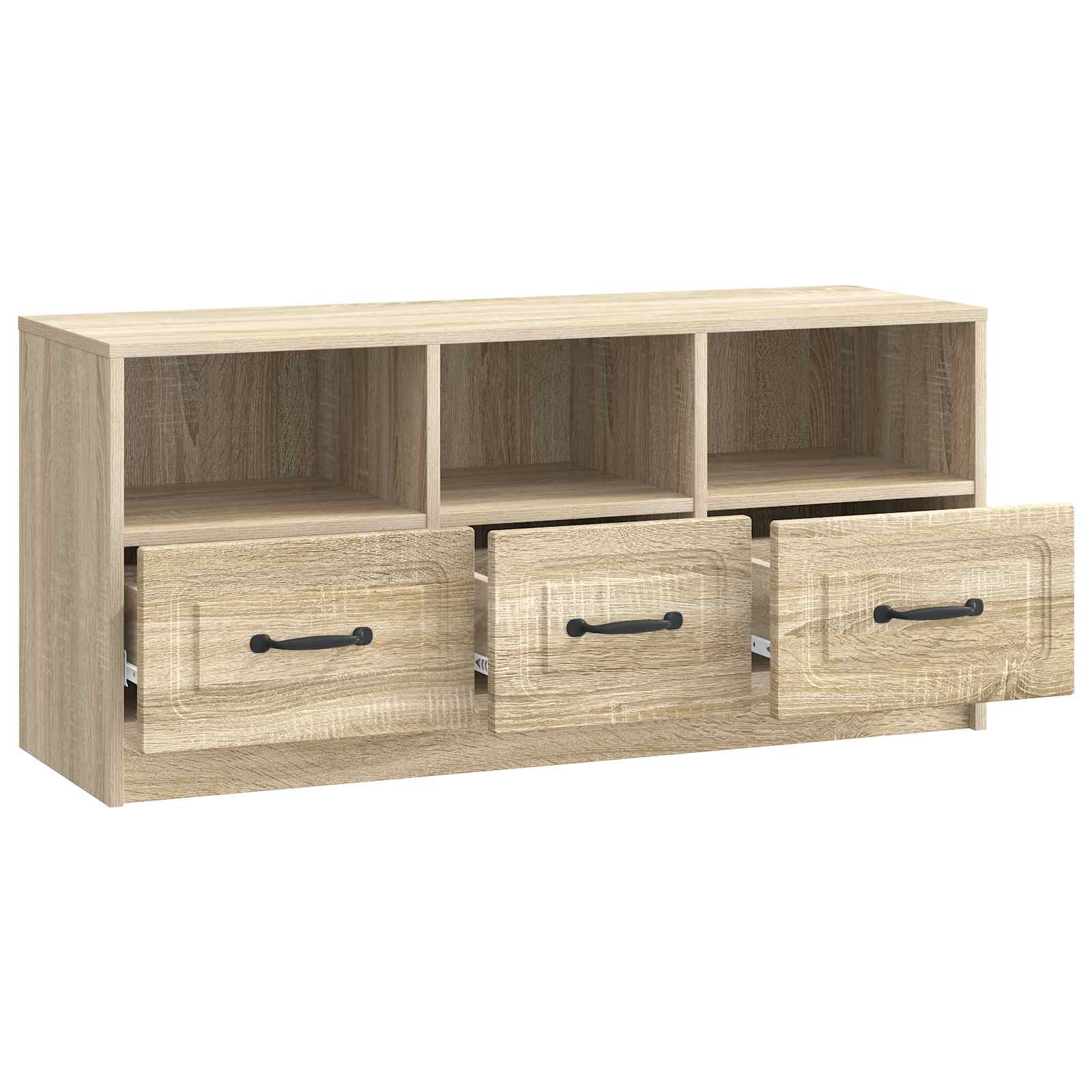 Meuble TV Chêne Sonoma 102 x 34,5 x 47 cm Bois d'ingénierie - XIOS
