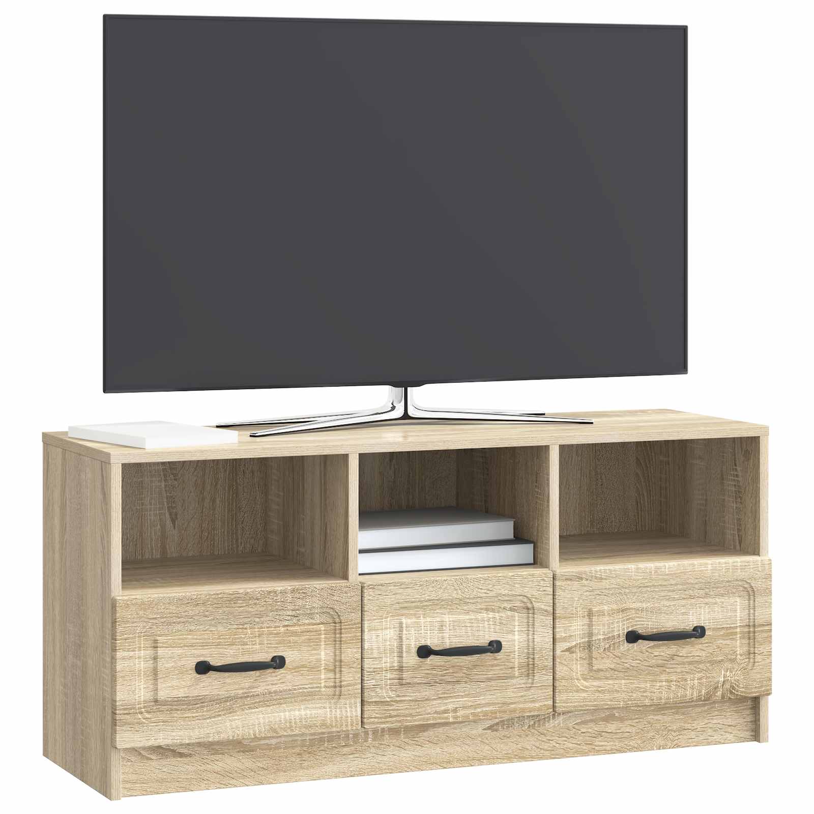Meuble TV Chêne Sonoma 102 x 34,5 x 47 cm Bois d'ingénierie - XIOS