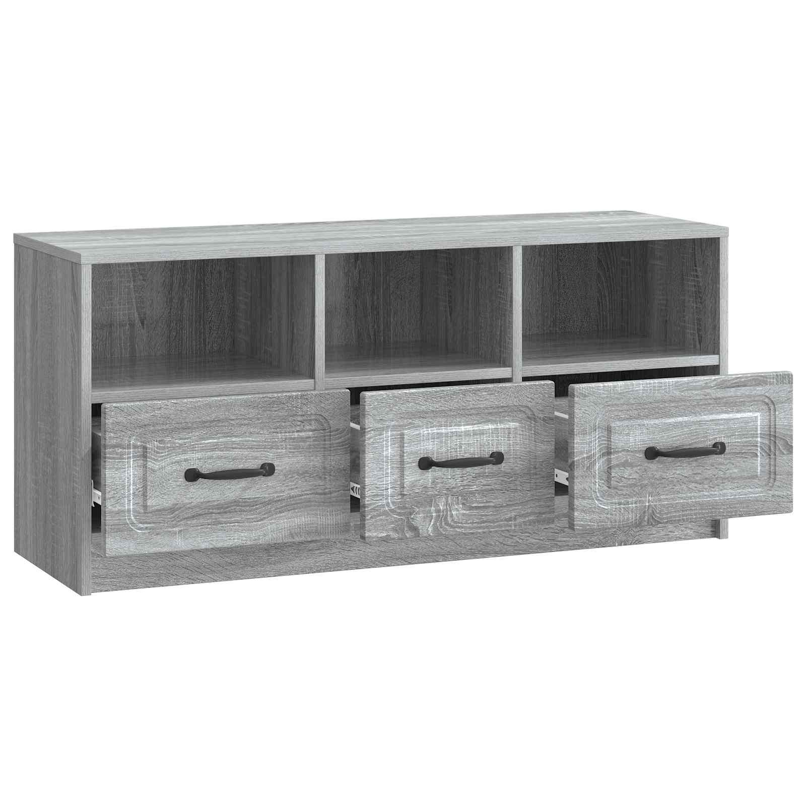 Meuble TV Sonoma gris 102 x 34,5 x 47 cm Bois d'ingénierie - XIOS
