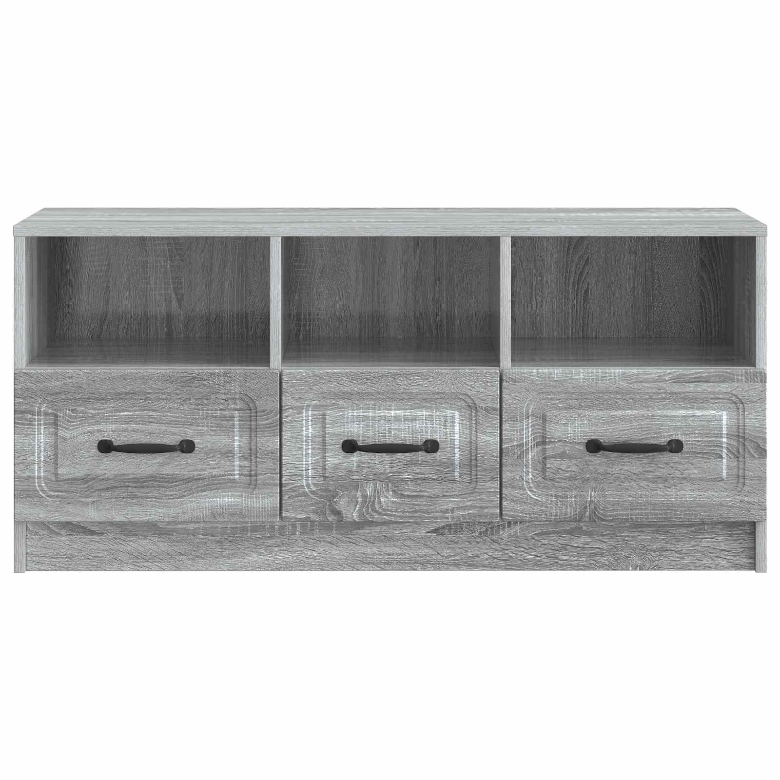Meuble TV Sonoma gris 102 x 34,5 x 47 cm Bois d'ingénierie - XIOS