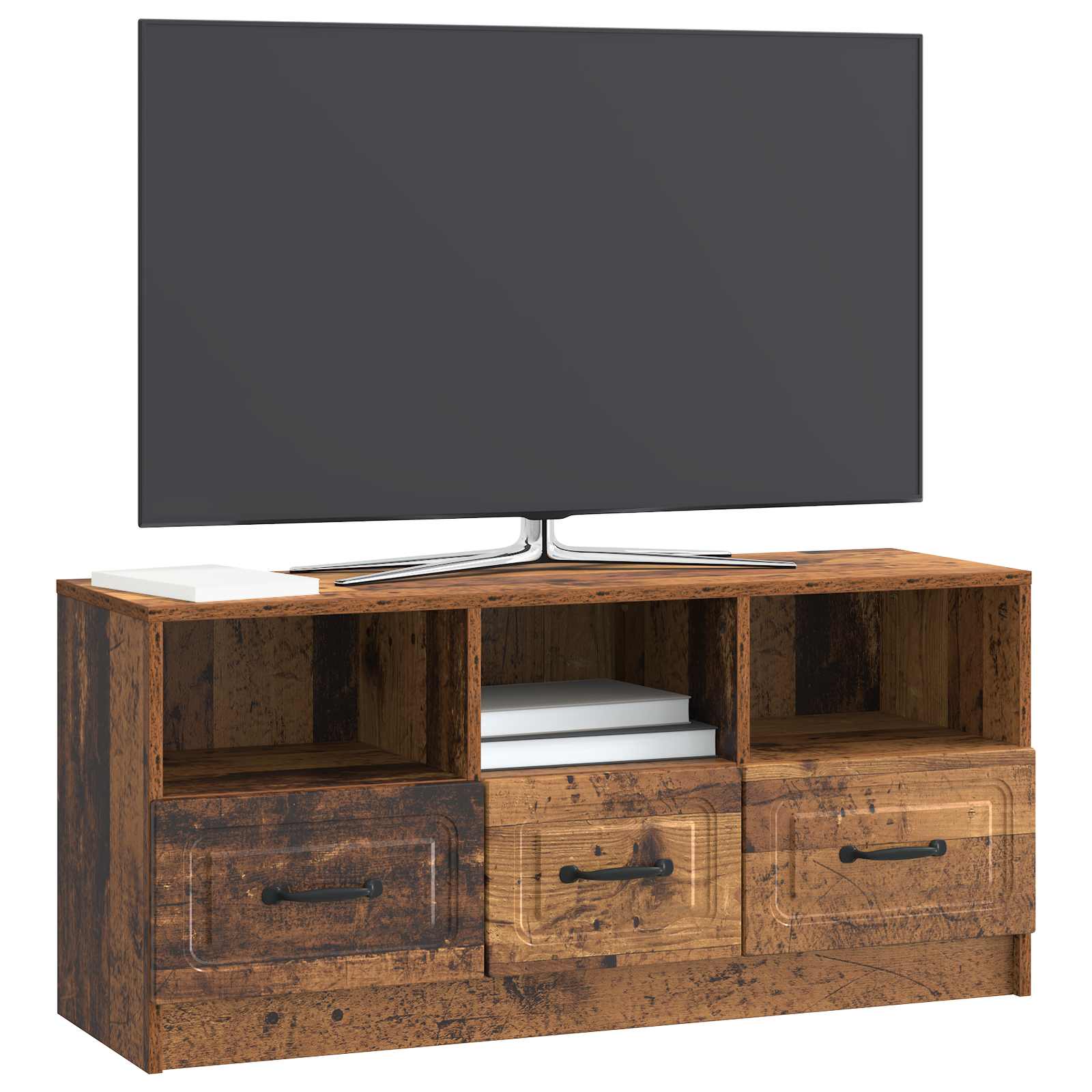 Meuble TV Bois ancien 102 x 34,5 x 47 cm Bois d'ingénierie - XIOS