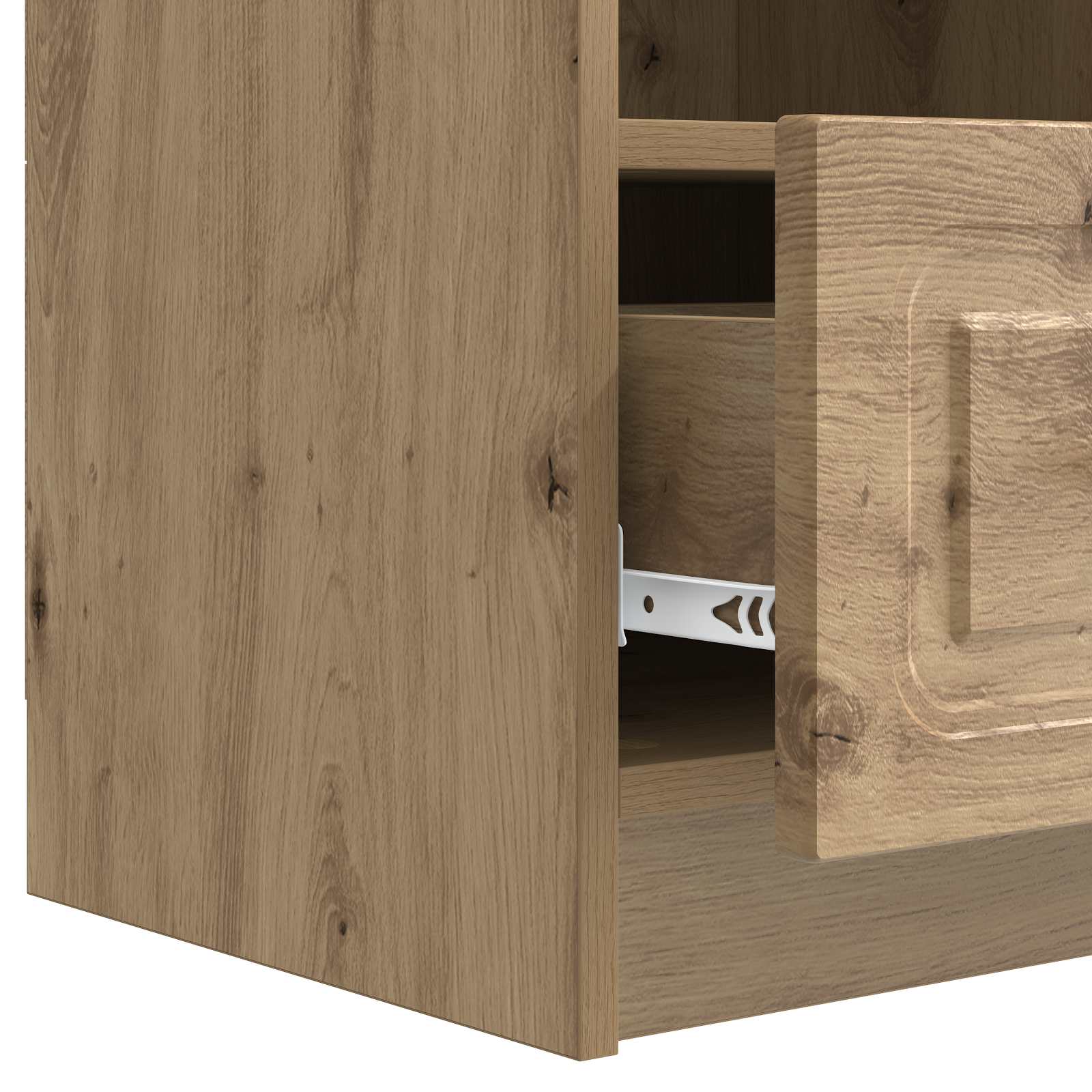 Meuble TV Chêne artisanal 102 x 34,5 x 47 cm Bois d'ingénierie - XIOS