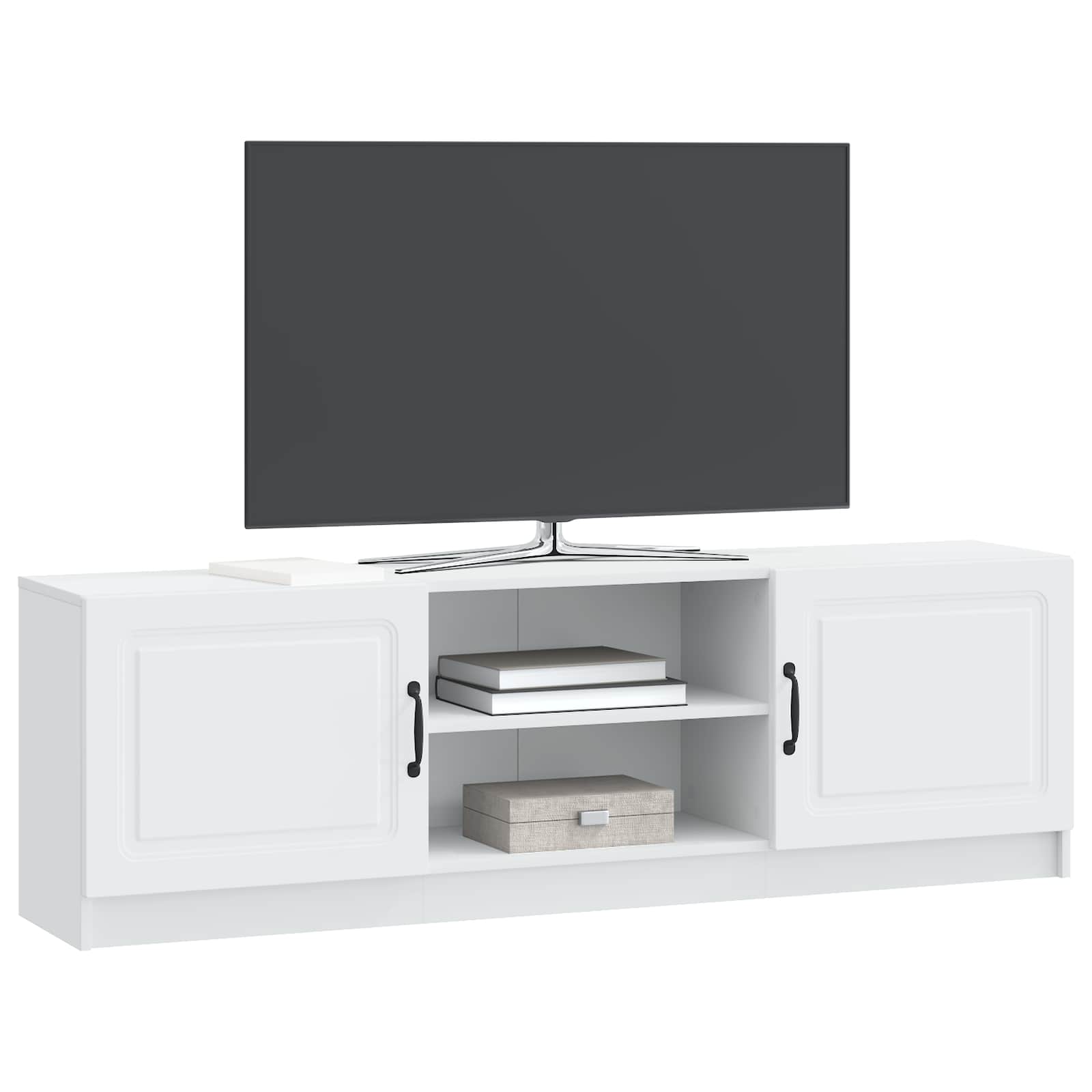 Meuble TV Blanc 150 x 31 x 47 cm Bois d'ingénierie - XIOS