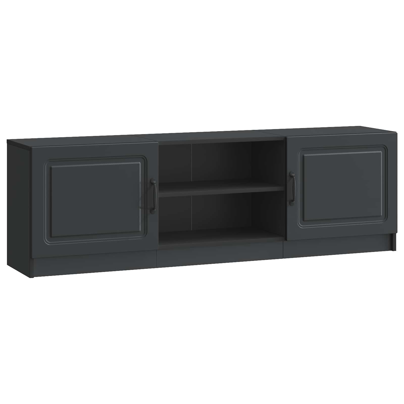 Meuble TV Noir 150 x 31 x 47 cm Bois d'ingénierie - XIOS