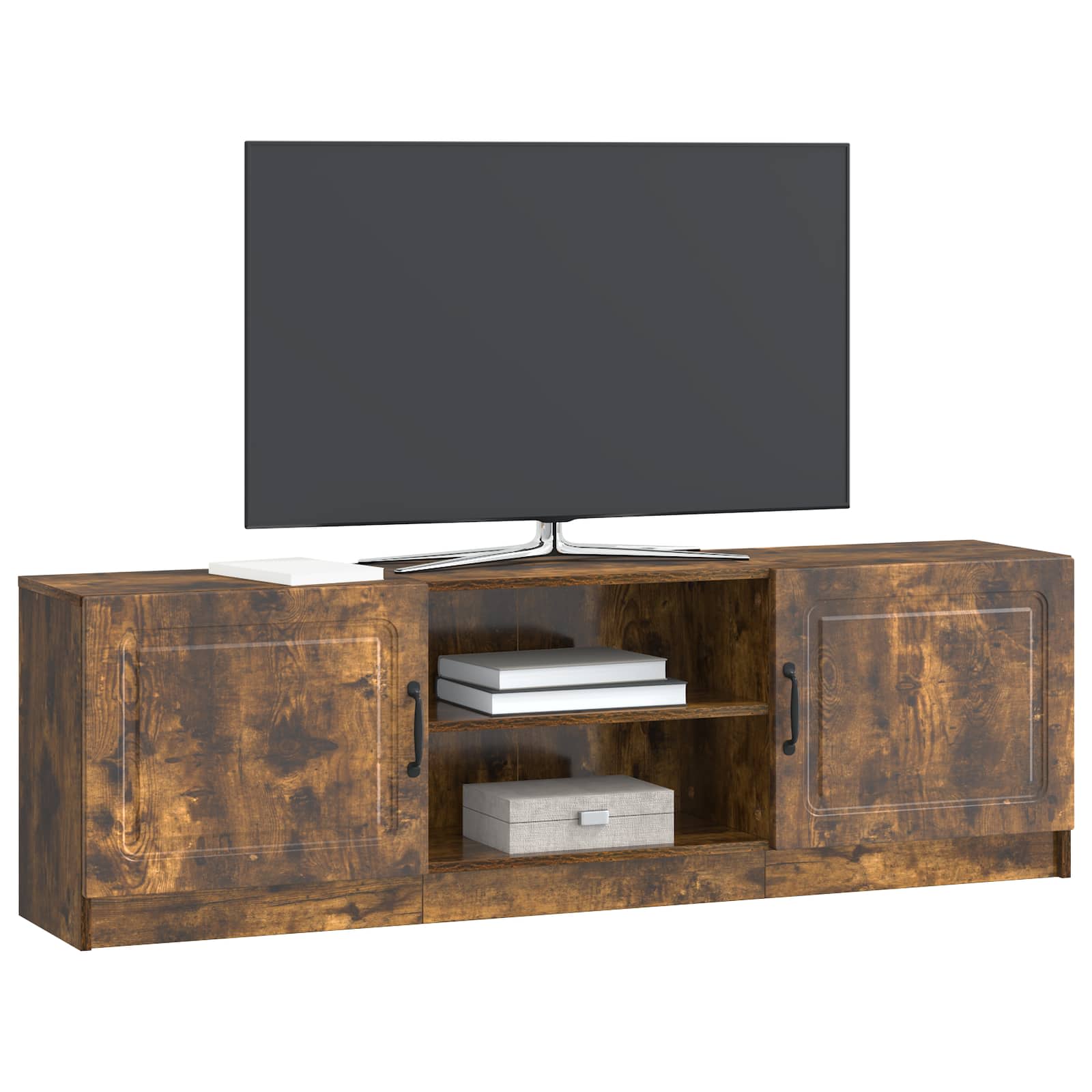 Meuble TV Chêne fumé 150 x 31 x 47 cm Bois d'ingénierie - XIOS