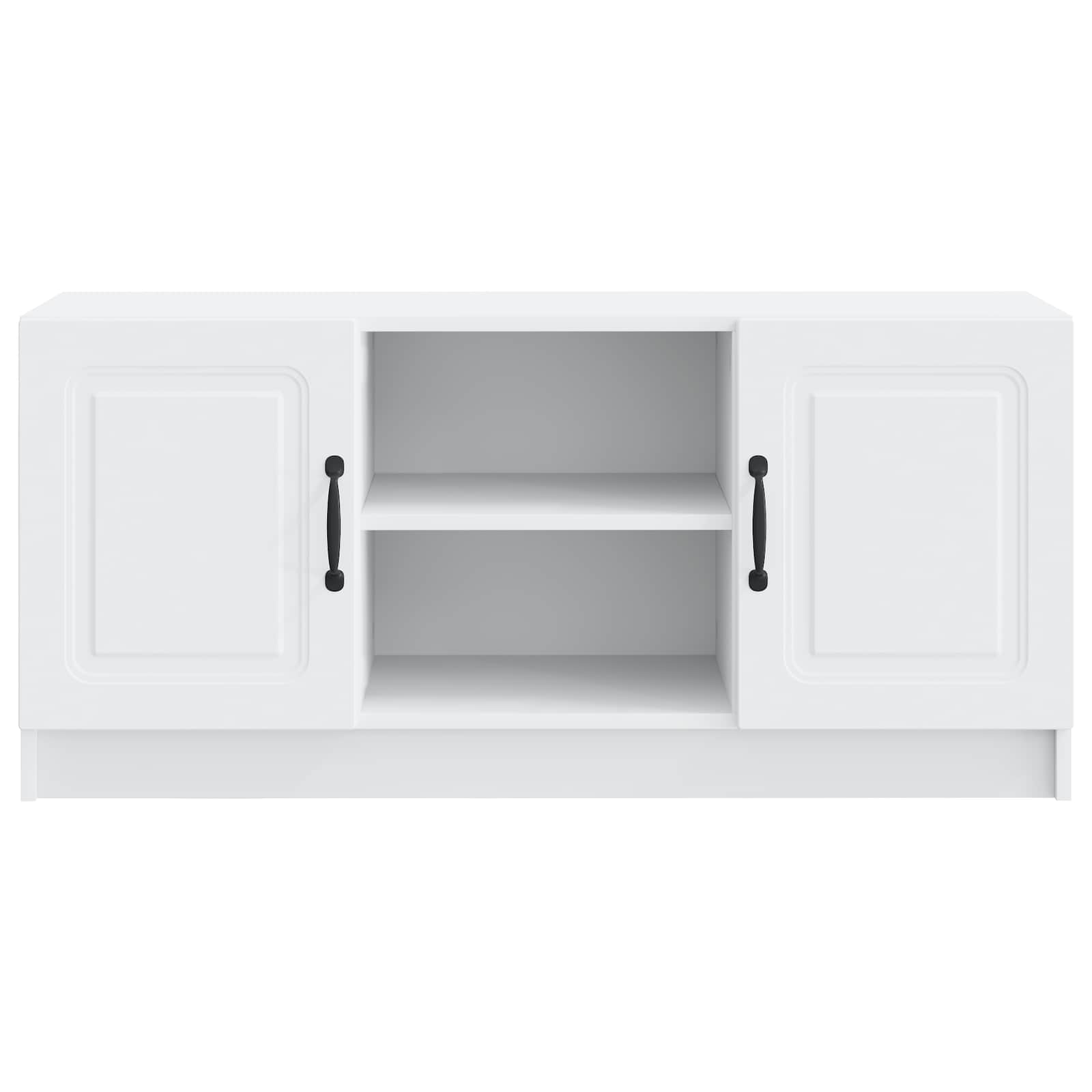 Meuble TV Blanc 102 x 34,5 x 47 cm Bois d'ingénierie - XIOS