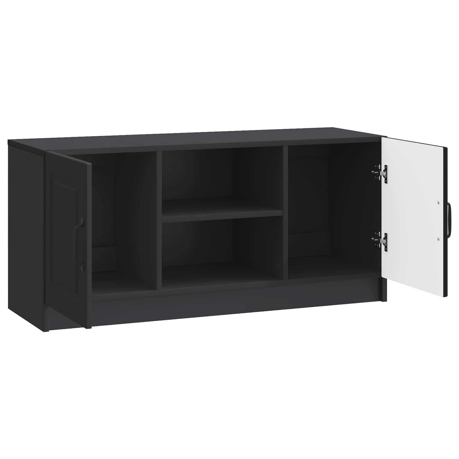 Meuble TV Noir 102 x 34,5 x 47 cm Bois d'ingénierie - XIOS