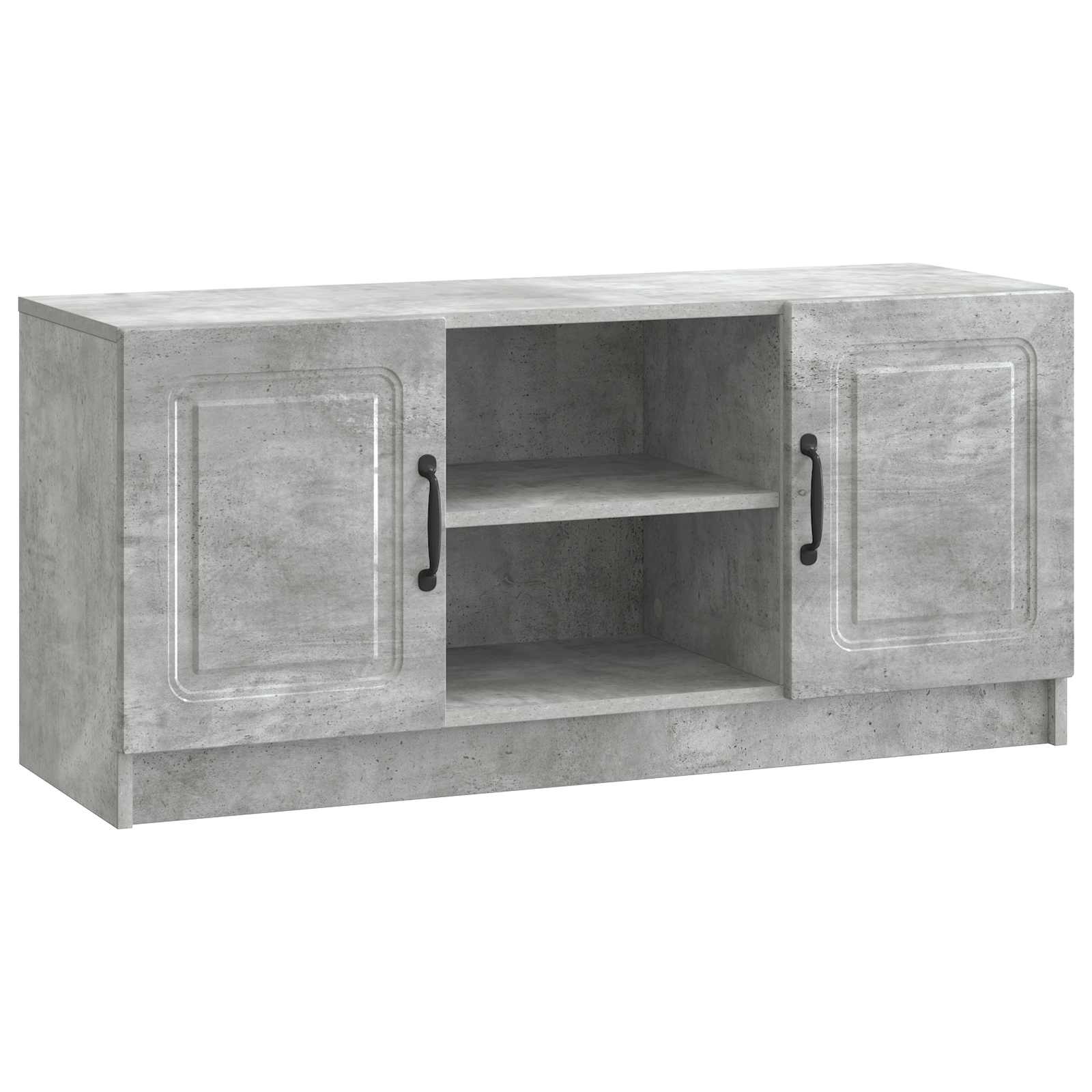 Meuble TV Gris béton 102 x 34,5 x 47 cm Bois d'ingénierie - XIOS