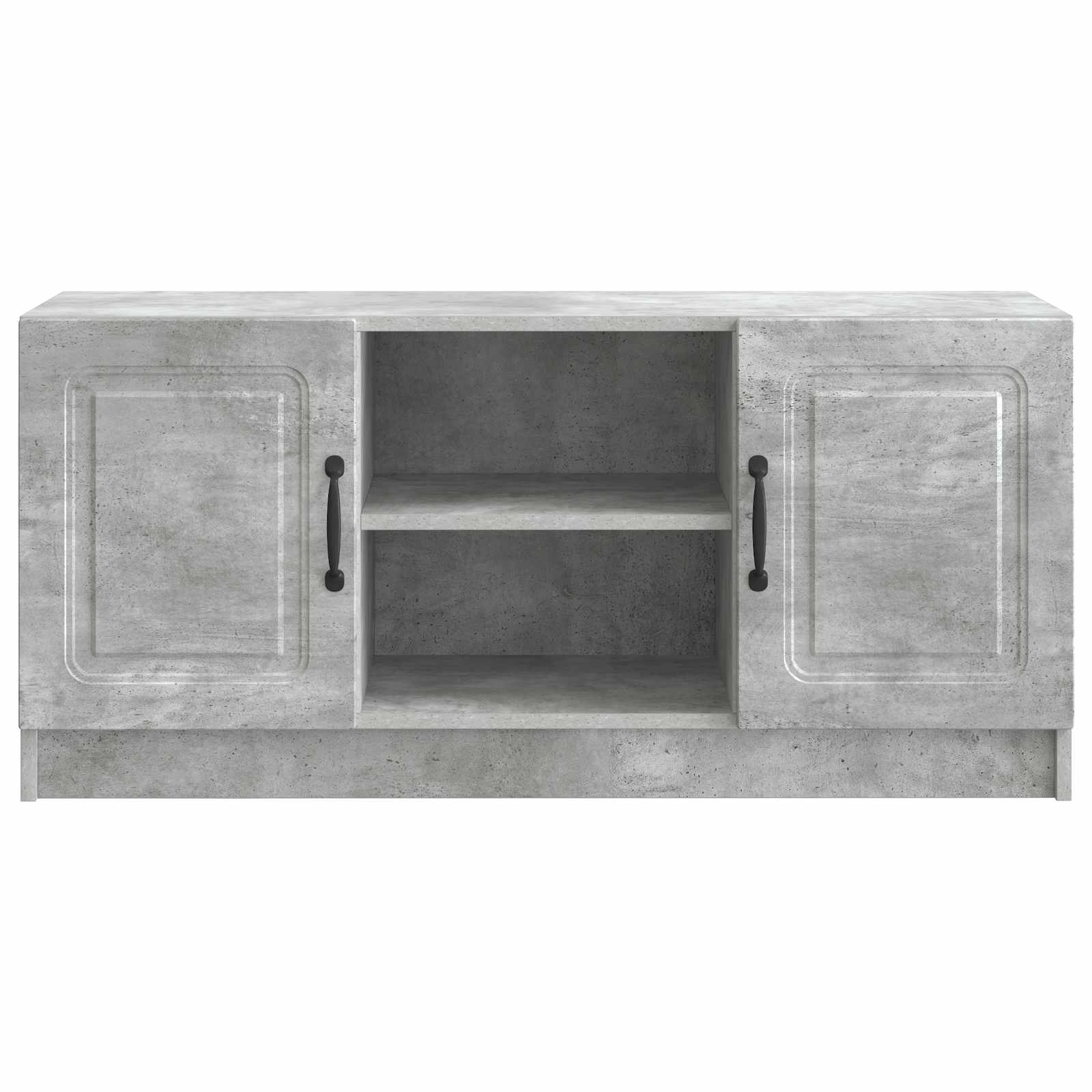 Meuble TV Gris béton 102 x 34,5 x 47 cm Bois d'ingénierie - XIOS