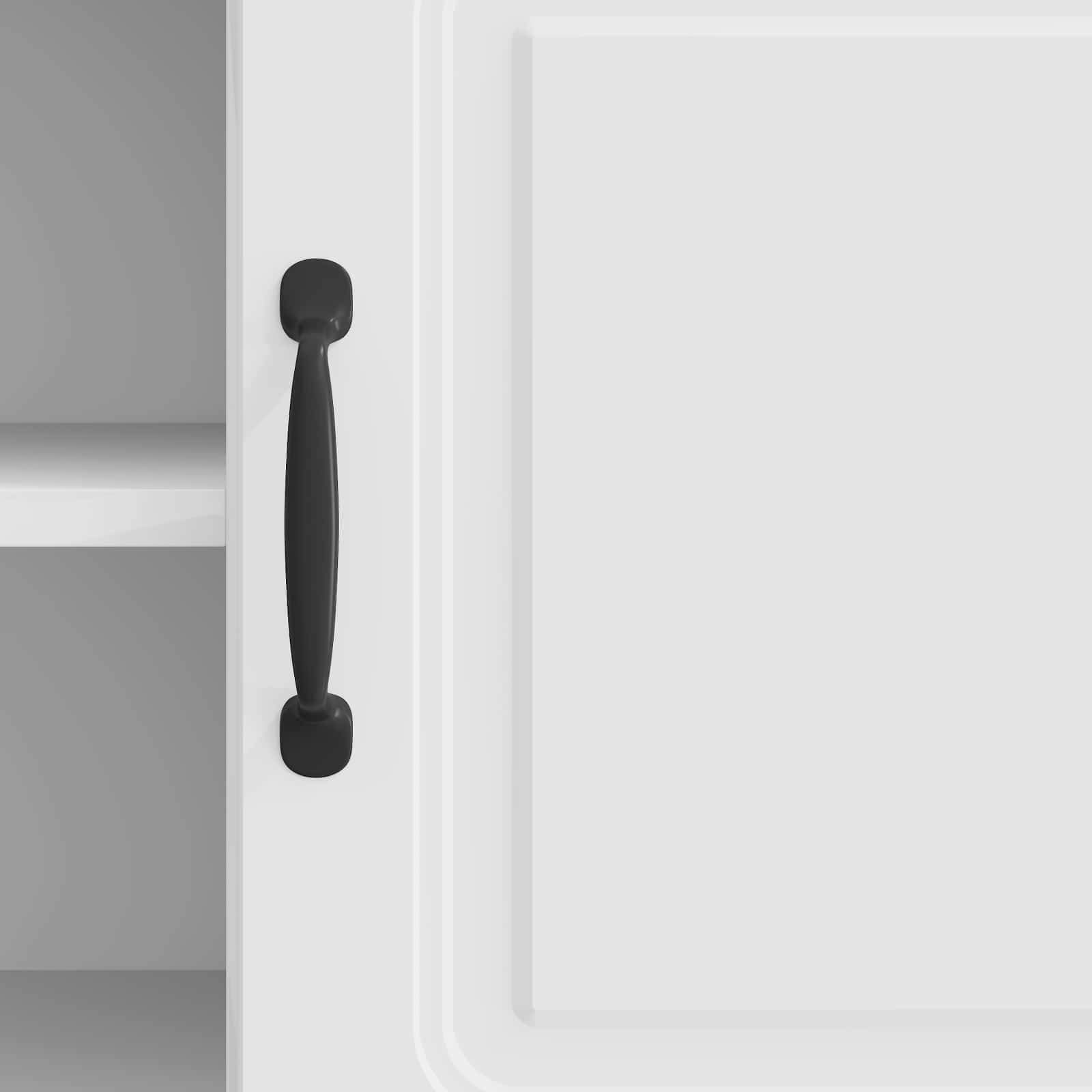 Meuble TV Blanc brillant 102 x 34,5 x 47 cm Bois d'ingénierie - XIOS