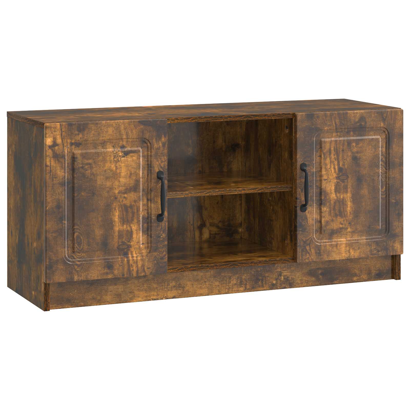 Meuble TV Chêne fumé 102 x 34,5 x 47 cm Bois d'ingénierie - XIOS