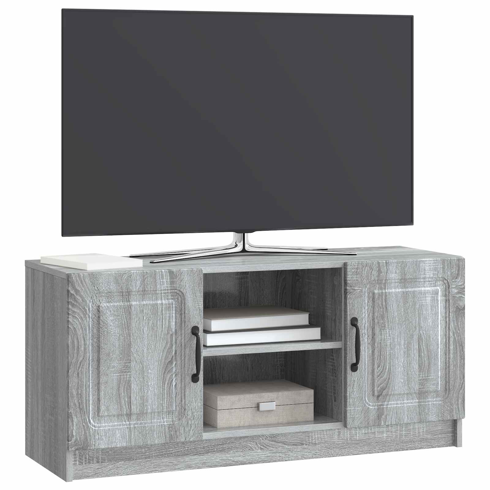 Meuble TV Sonoma gris 102 x 34,5 x 47 cm Bois d'ingénierie - XIOS