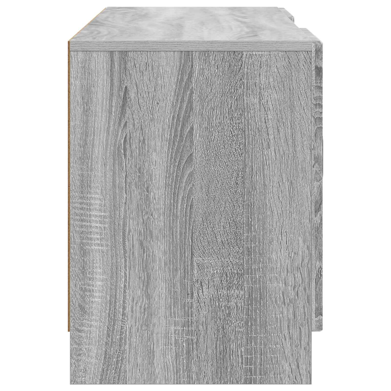 Meuble TV Sonoma gris 102 x 34,5 x 47 cm Bois d'ingénierie - XIOS