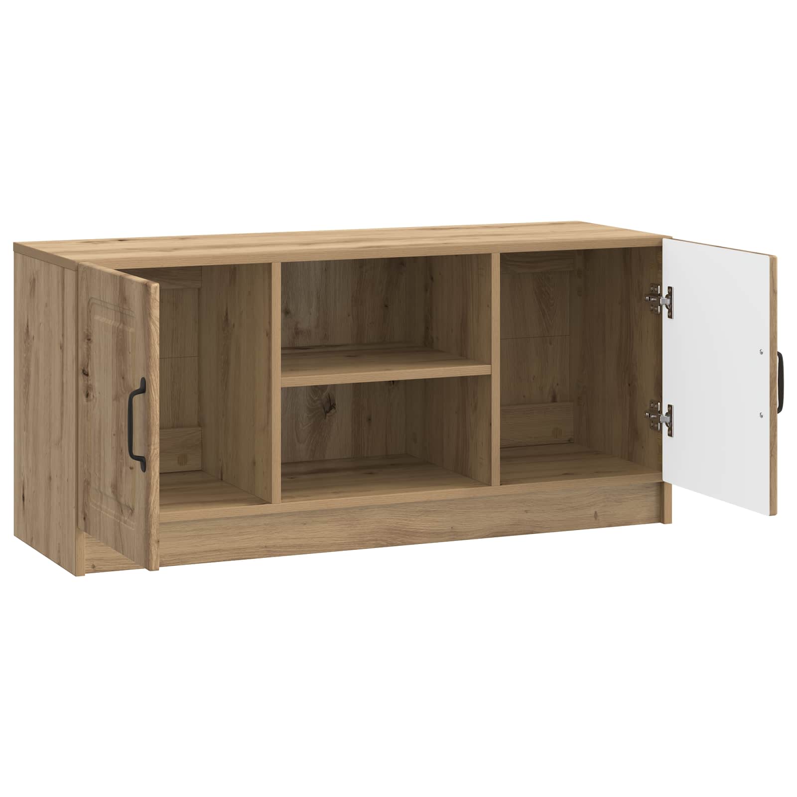 Meuble TV Chêne artisanal 102 x 34,5 x 47 cm Bois d'ingénierie - XIOS