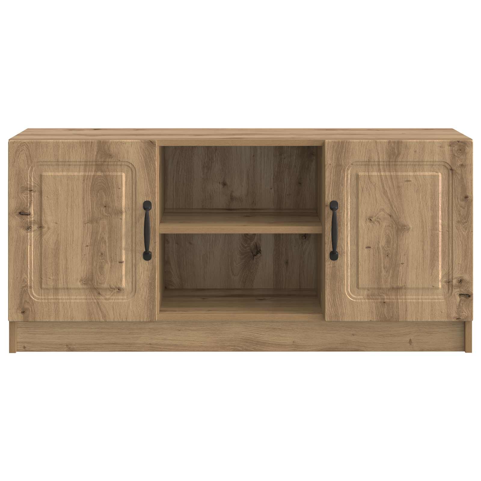 Meuble TV Chêne artisanal 102 x 34,5 x 47 cm Bois d'ingénierie - XIOS