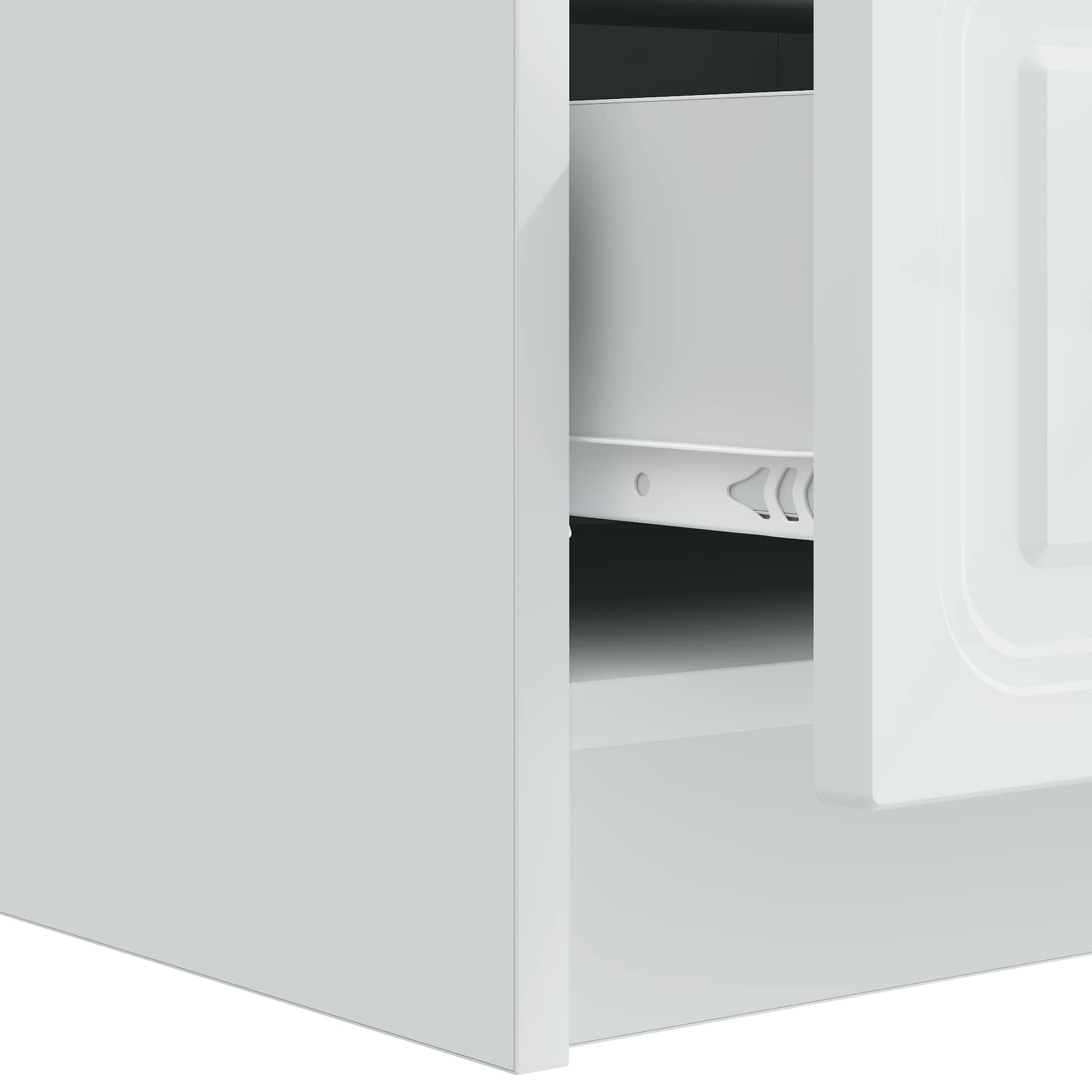 Meuble TV Blanc 147 x 34,5 x 27 cm Bois d'ingénierie - XIOS
