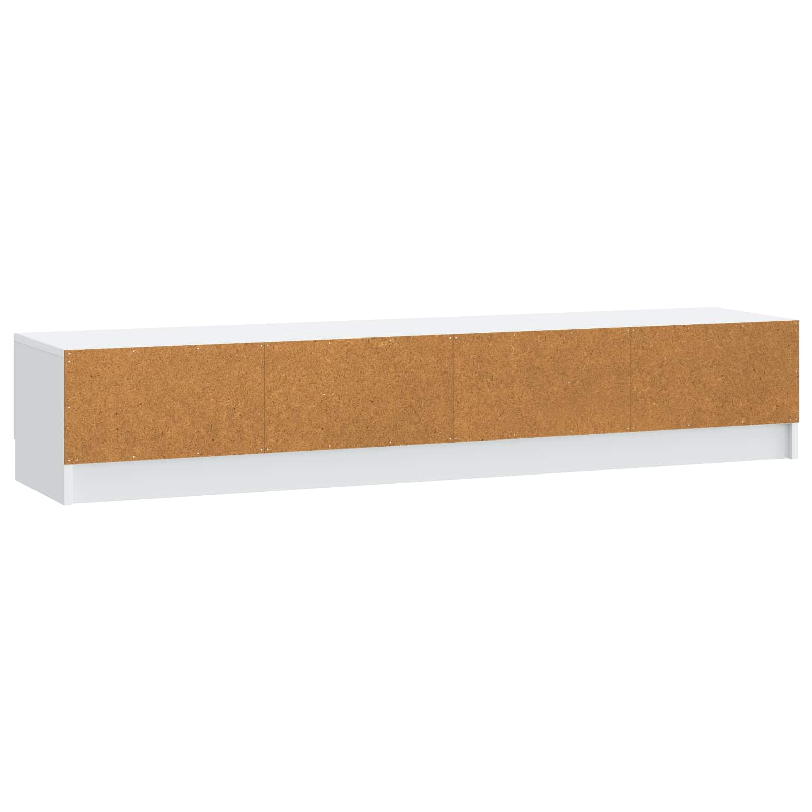 Meuble TV Blanc 147 x 34,5 x 27 cm Bois d'ingénierie - XIOS