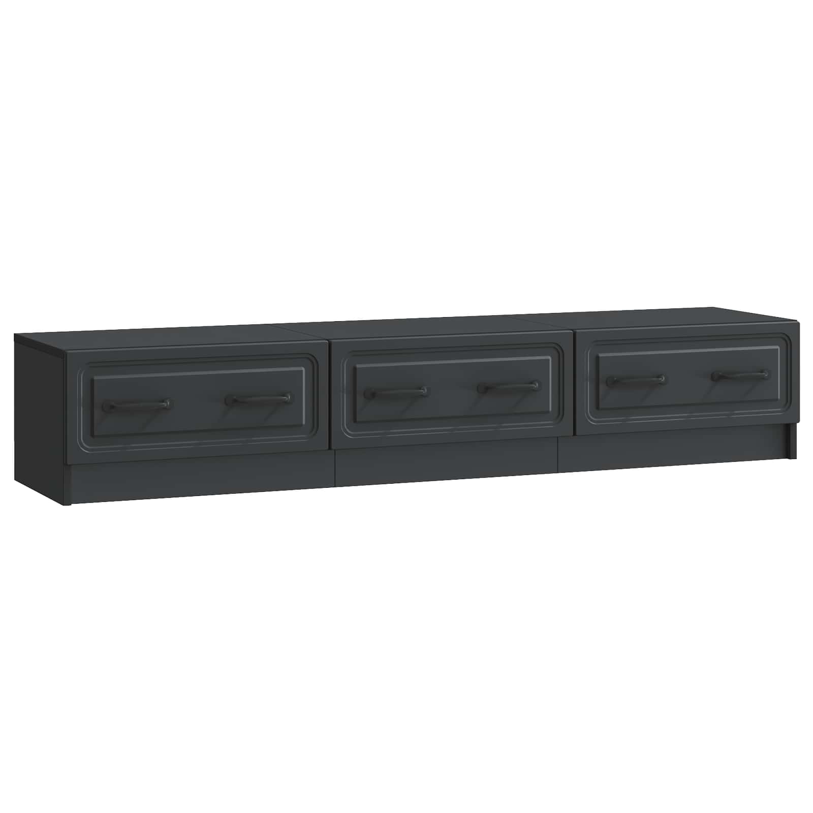 Meuble TV avec tiroir Noir 147 x 34,5 x 27 cm Bois d'ingénierie - XIOS