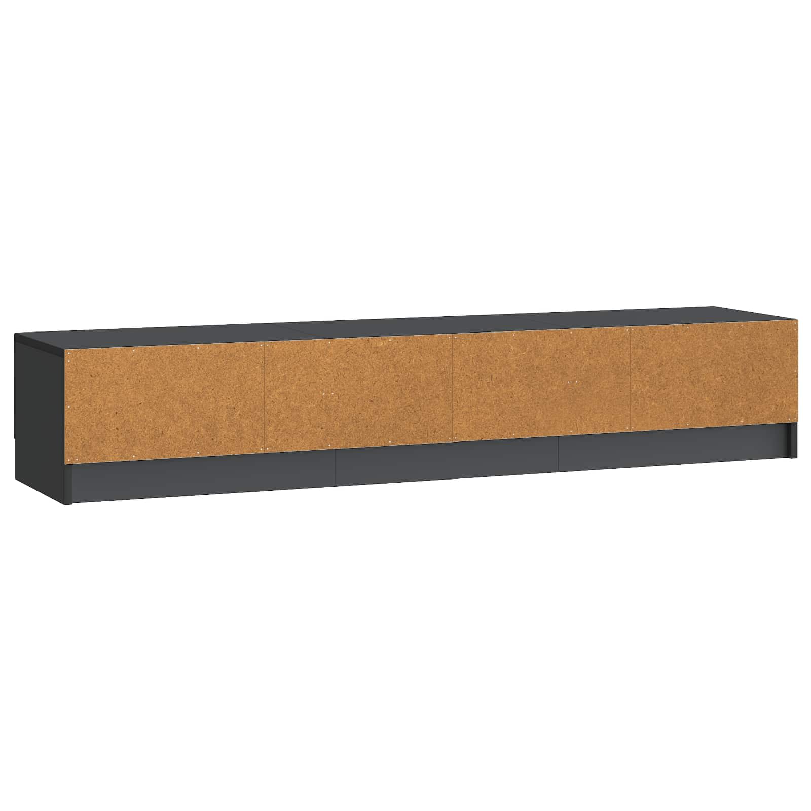 Meuble TV avec tiroir Noir 147 x 34,5 x 27 cm Bois d'ingénierie - XIOS