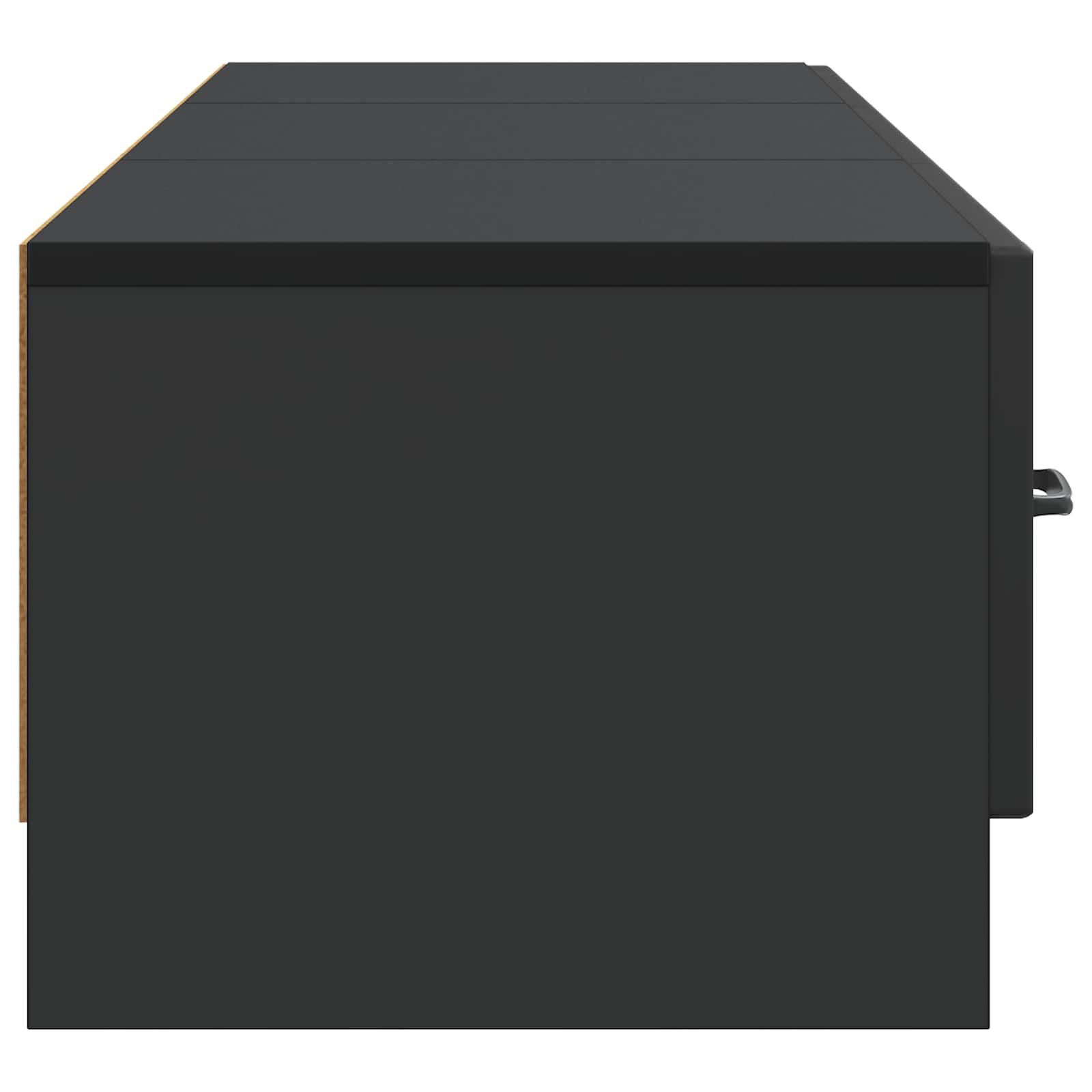 Meuble TV avec tiroir Noir 147 x 34,5 x 27 cm Bois d'ingénierie - XIOS