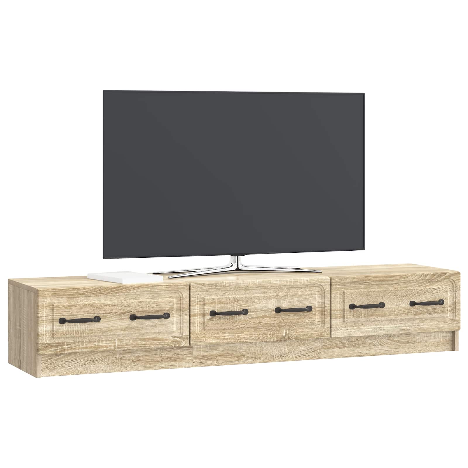 Meuble TV Chêne Sonoma 147 x 34,5 x 27 cm Bois d'ingénierie - XIOS