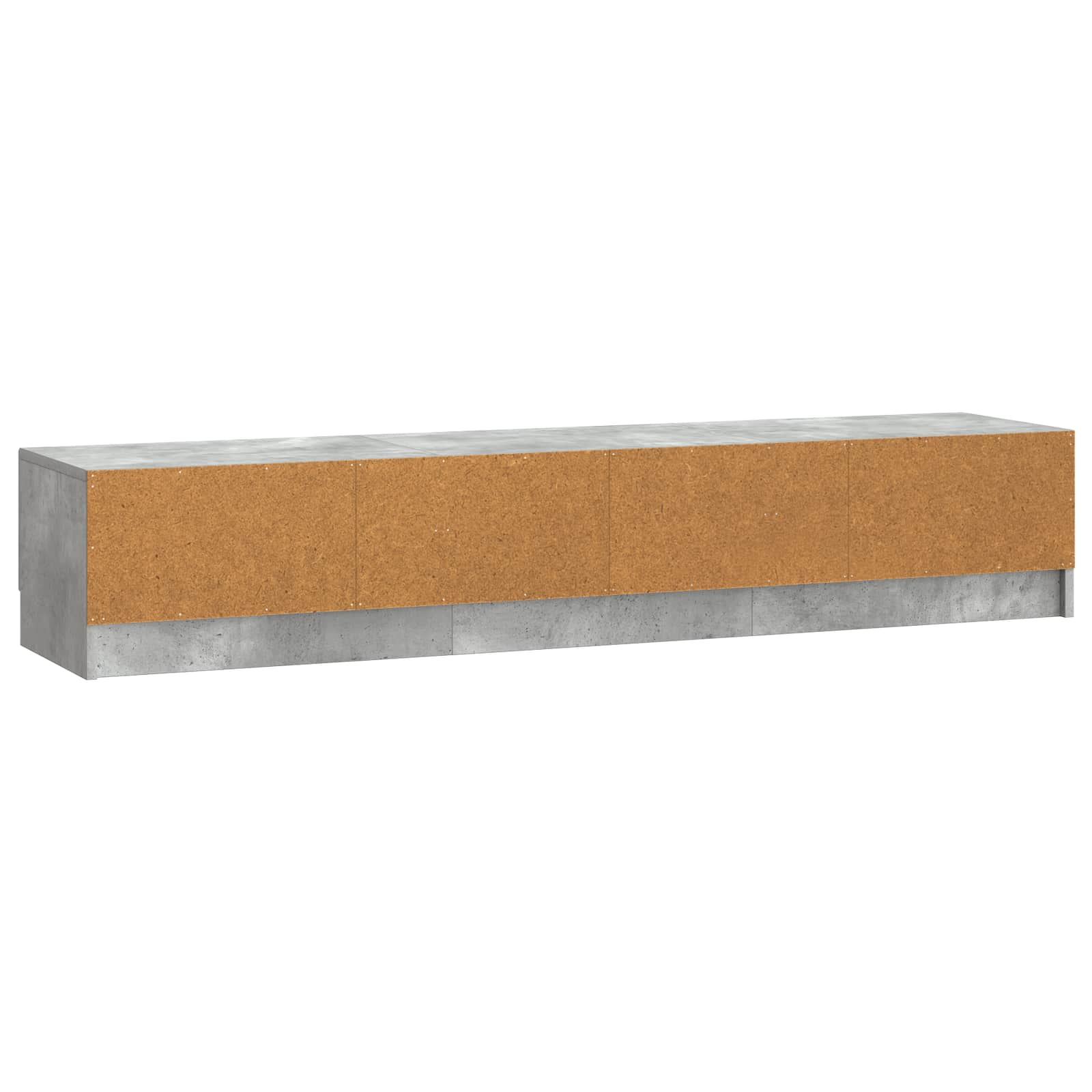 Meuble TV Gris béton 147 x 34,5 x 27 cm Bois d'ingénierie - XIOS