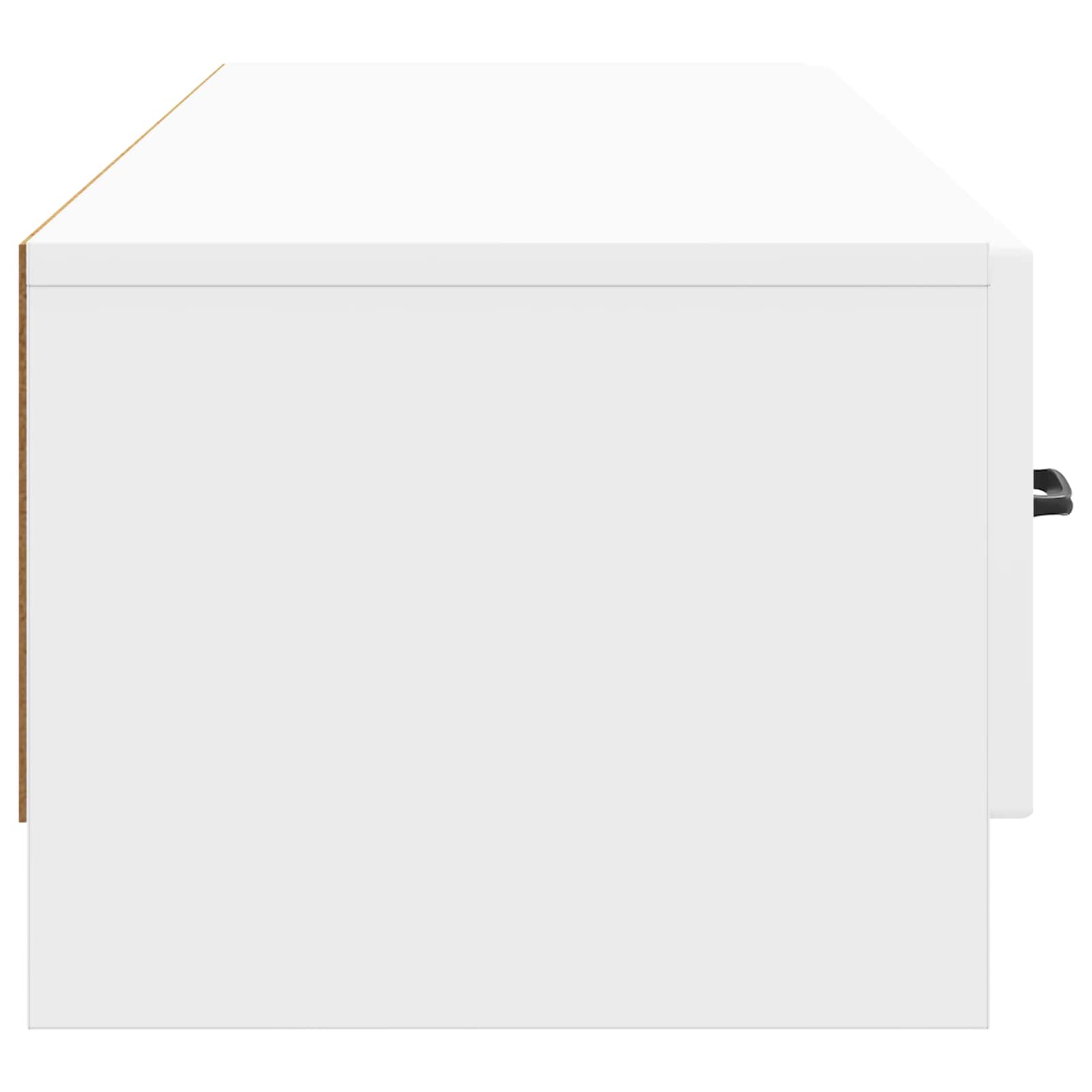 Meuble TV Blanc brillant 147 x 34,5 x 27 cm Bois d'ingénierie - XIOS