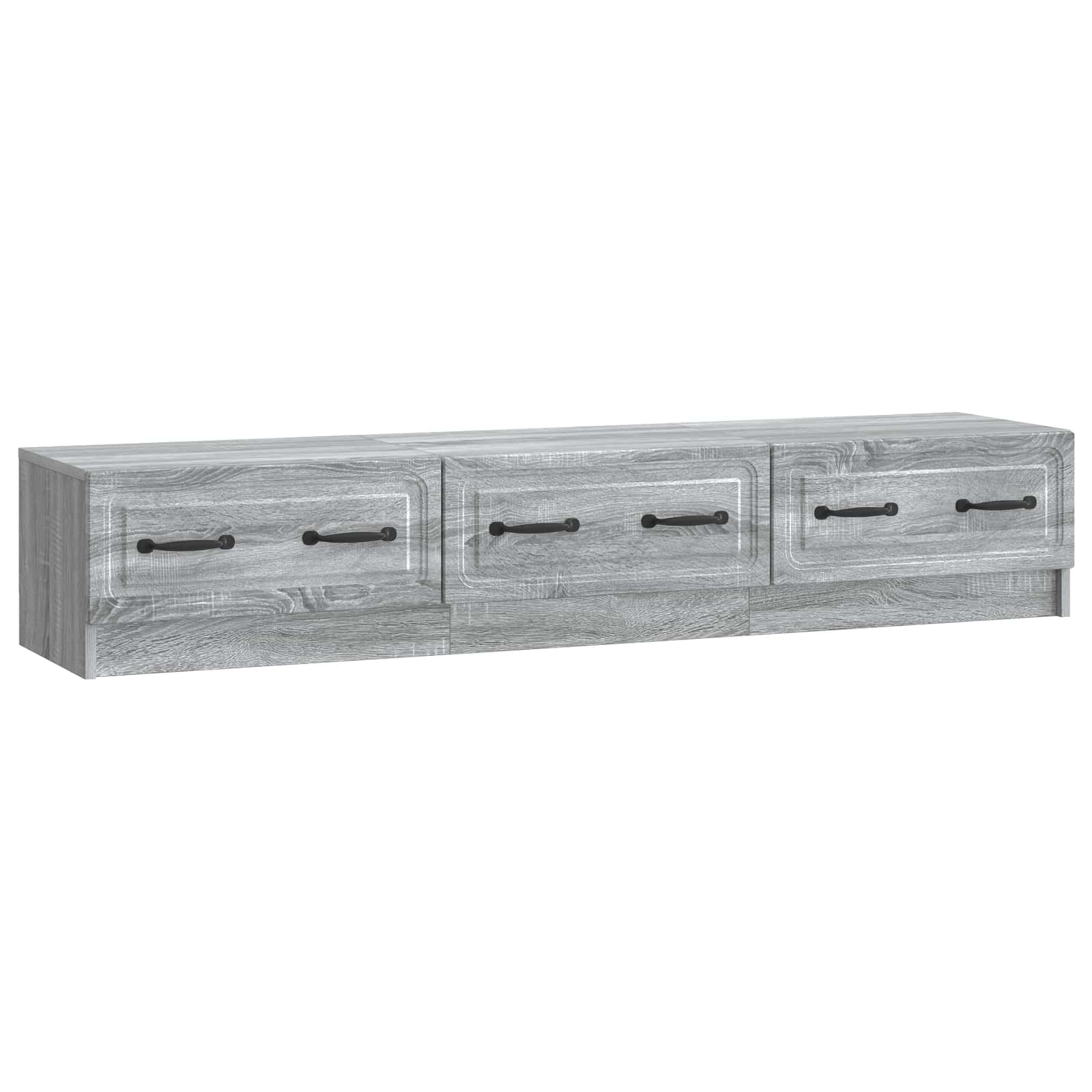 Meuble TV Sonoma gris 147 x 34,5 x 27 cm Bois d'ingénierie - XIOS