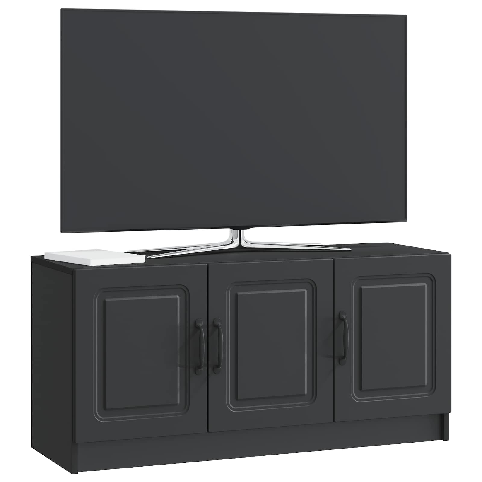 Meuble TV Noir 99 x 34,5 x 47 cm Bois d'ingénierie - XIOS